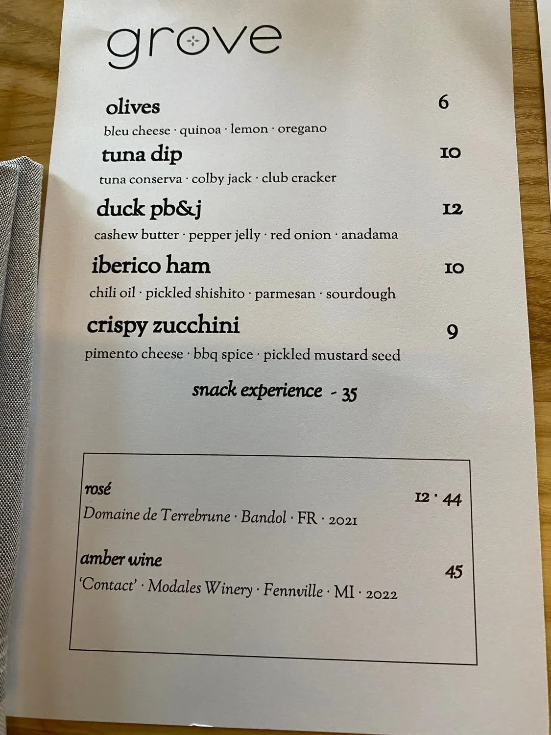 Menu 6