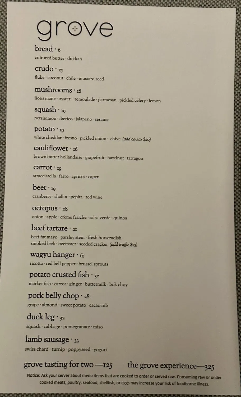 Menu 5