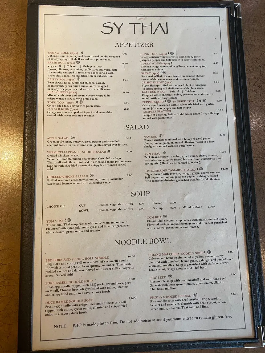 Menu 1