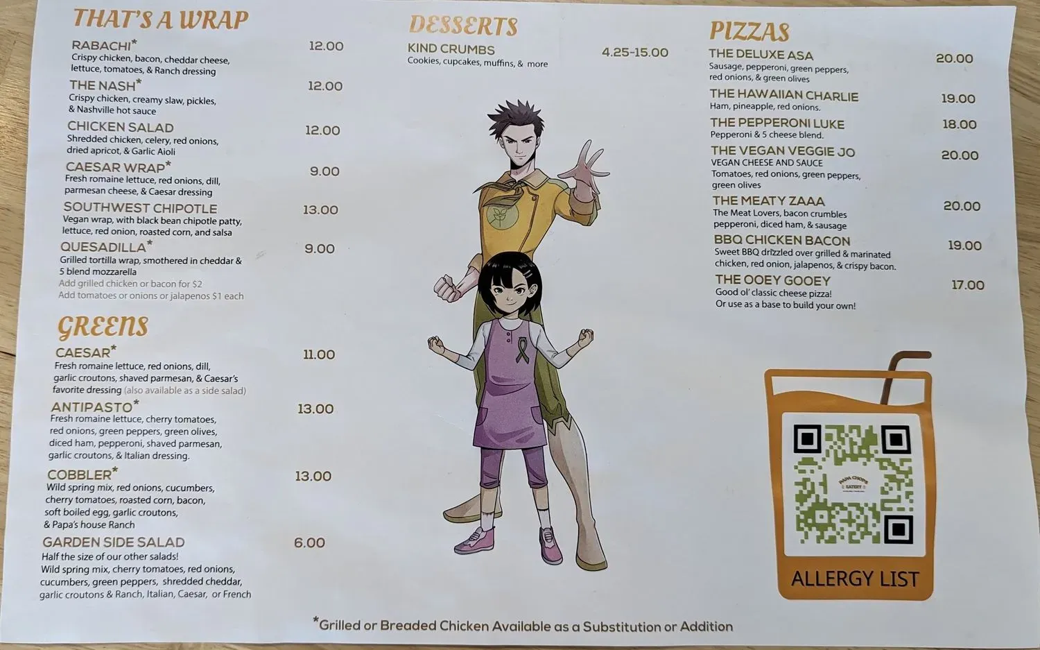 Menu 2