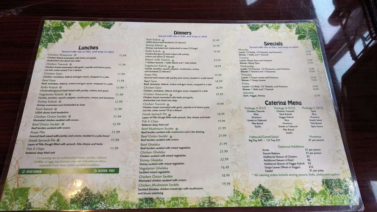 Menu 1