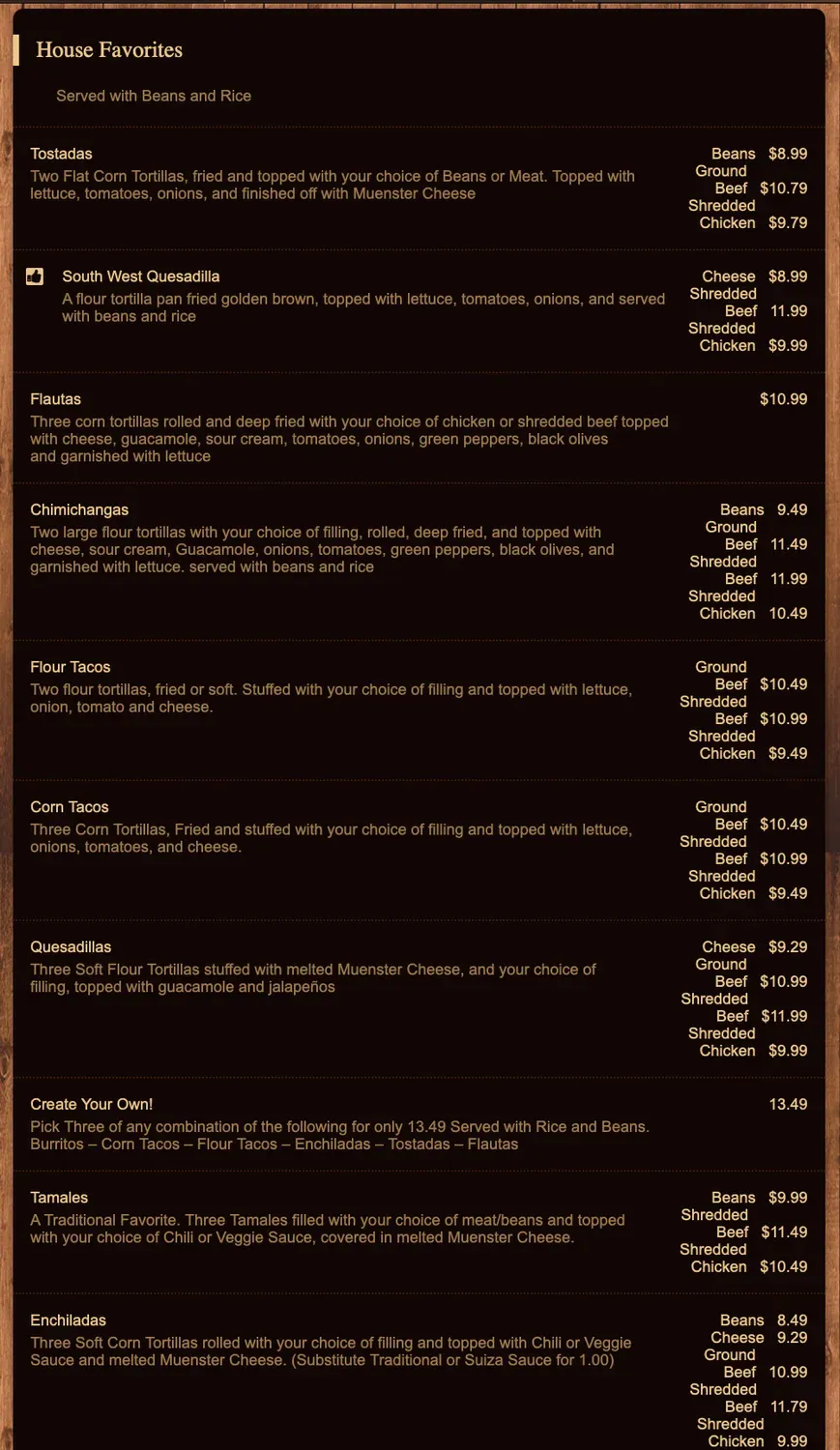 Menu 4