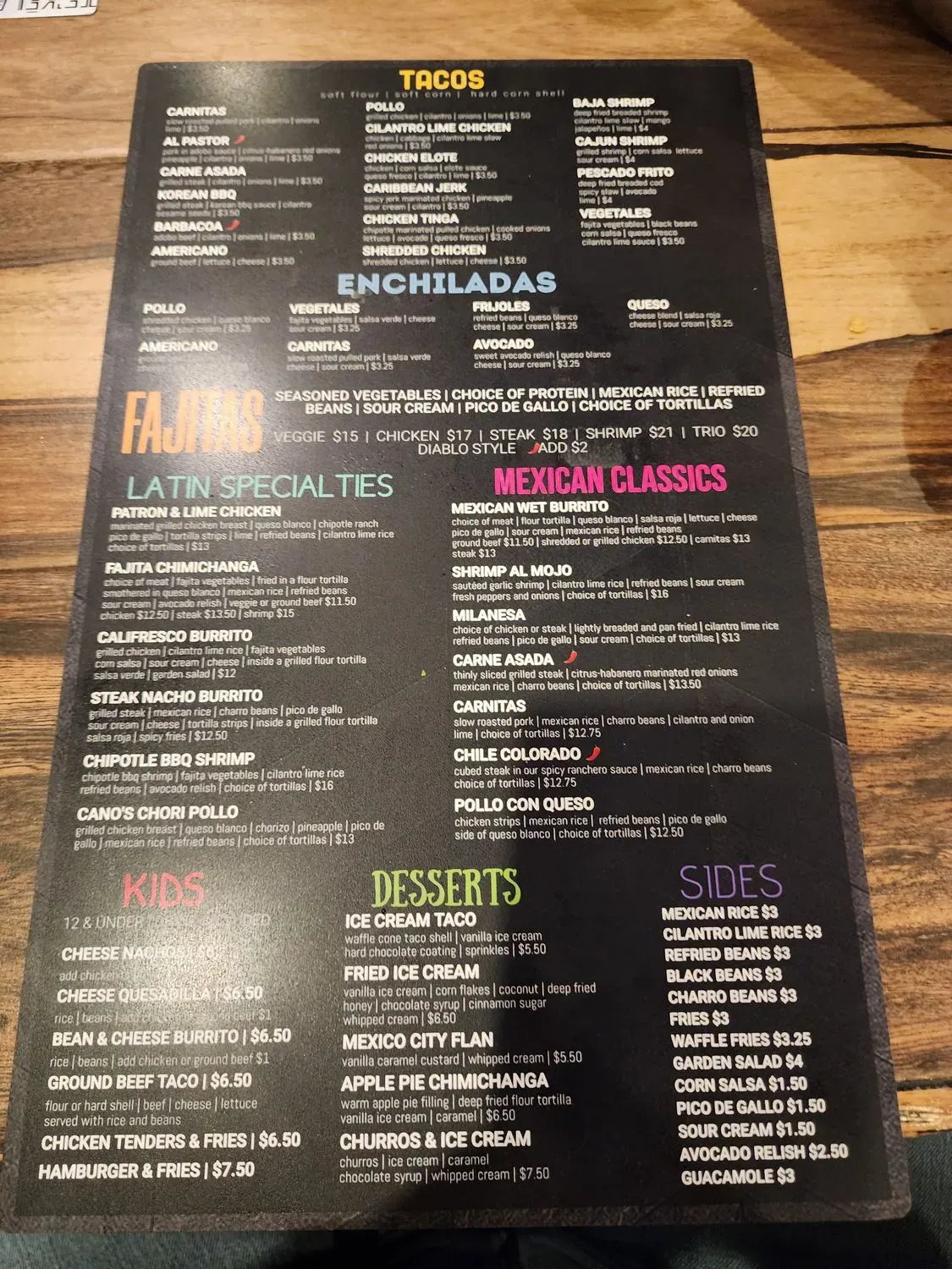 Menu 2