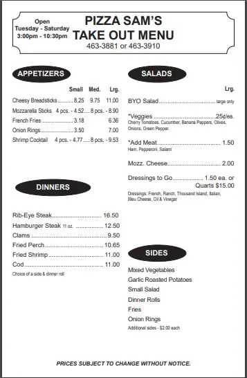 Menu 2