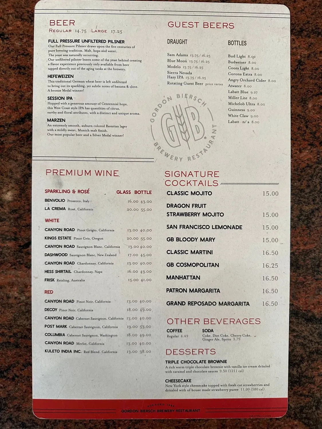 Menu 1