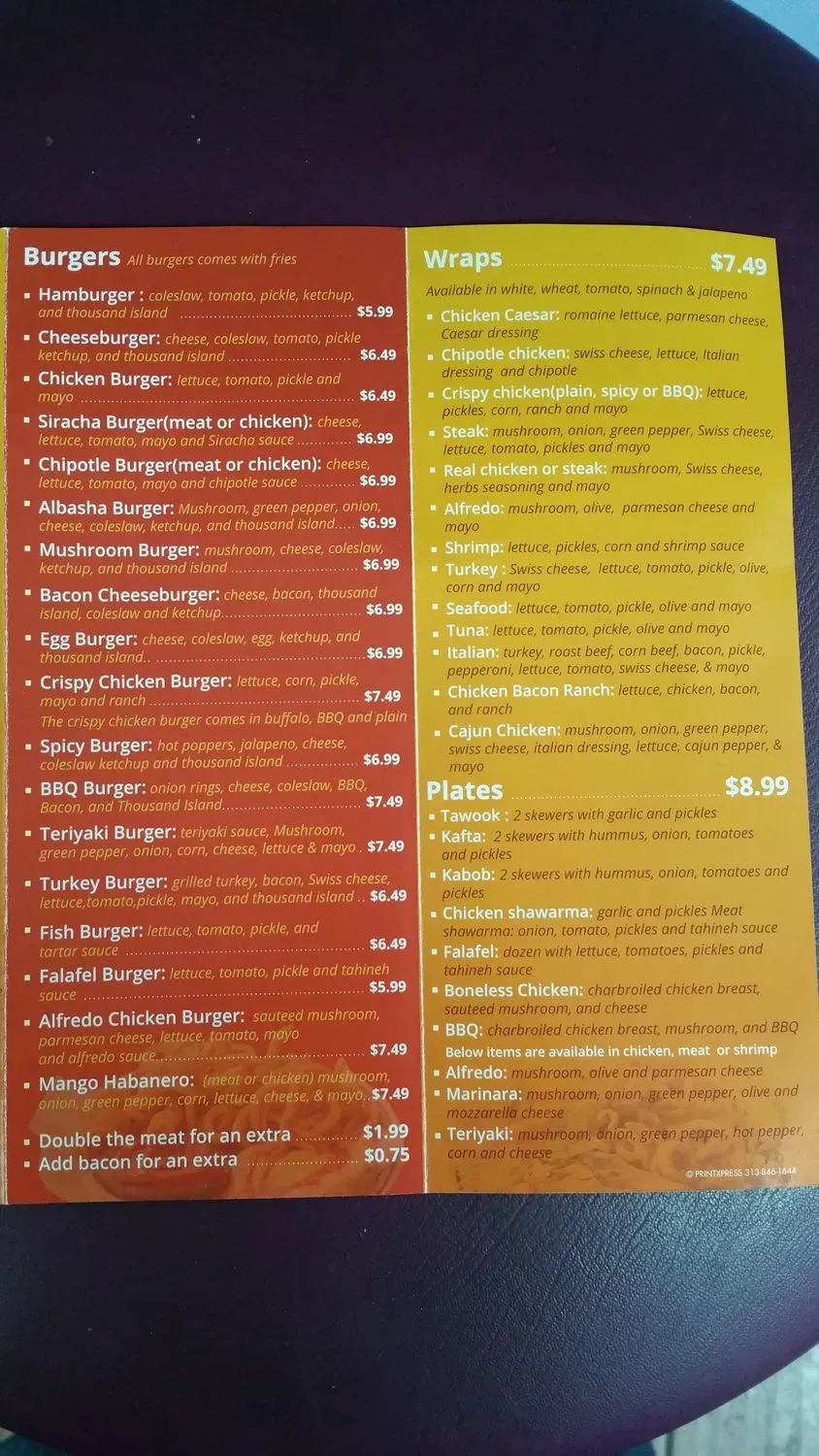 Menu 6