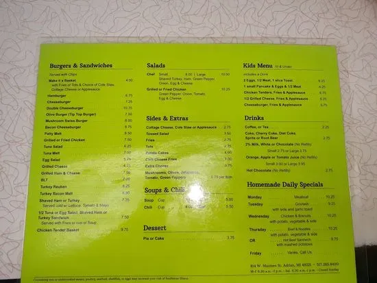 Menu 1