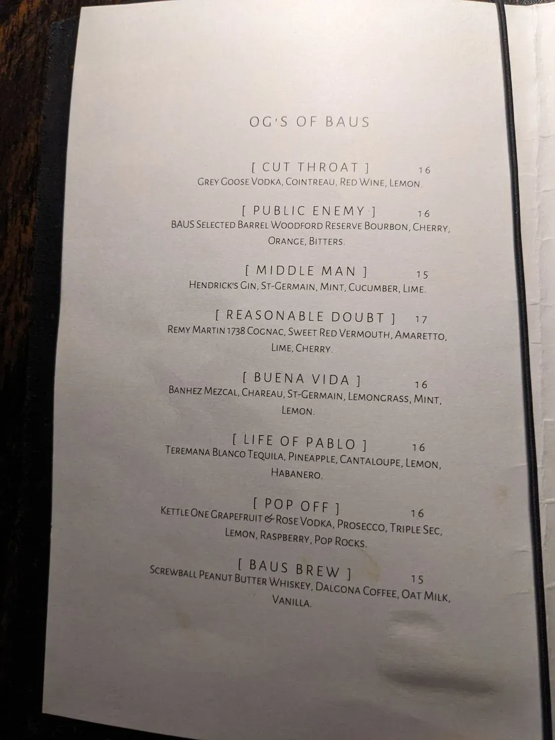 Menu 1