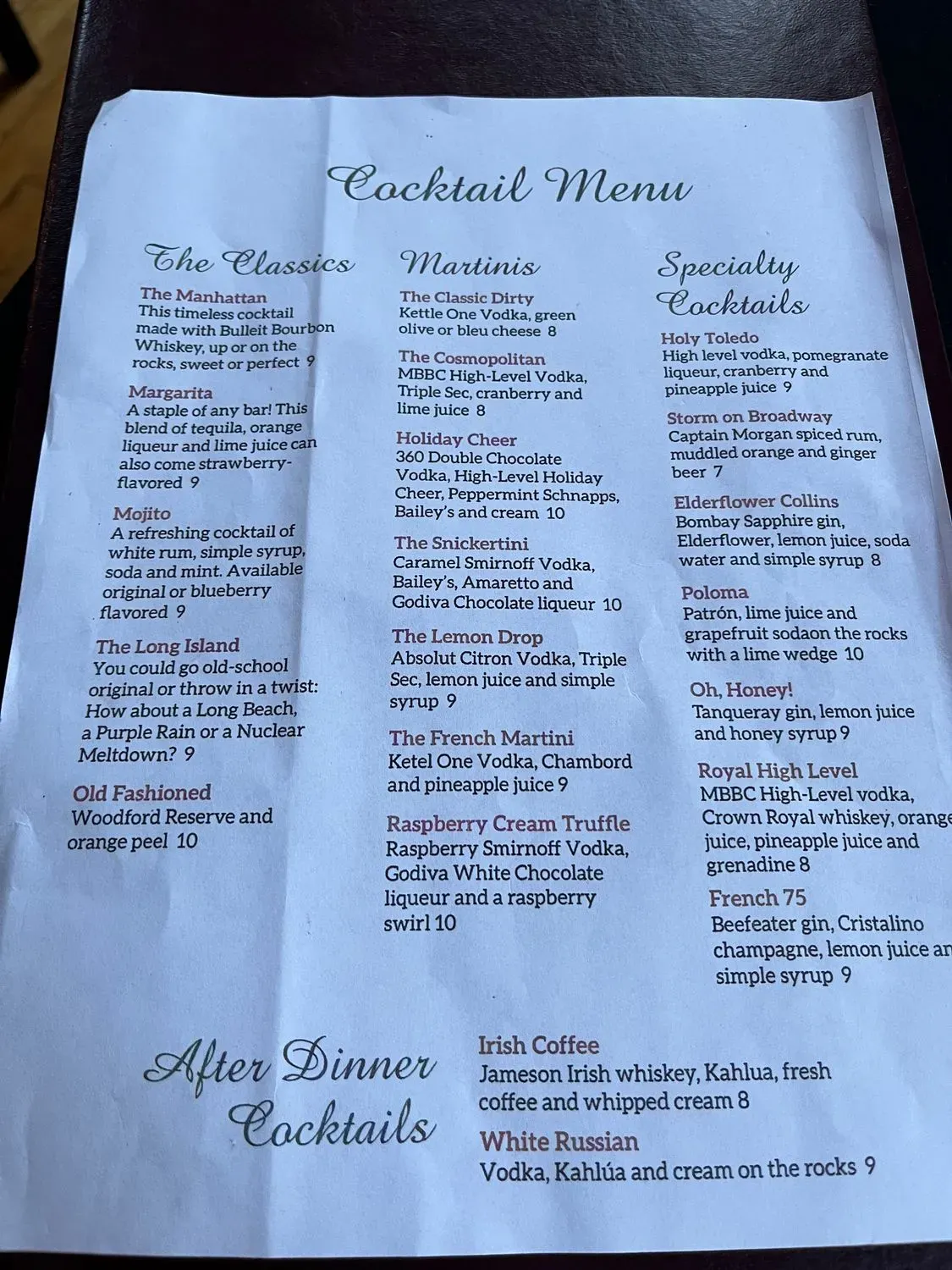 Menu 3