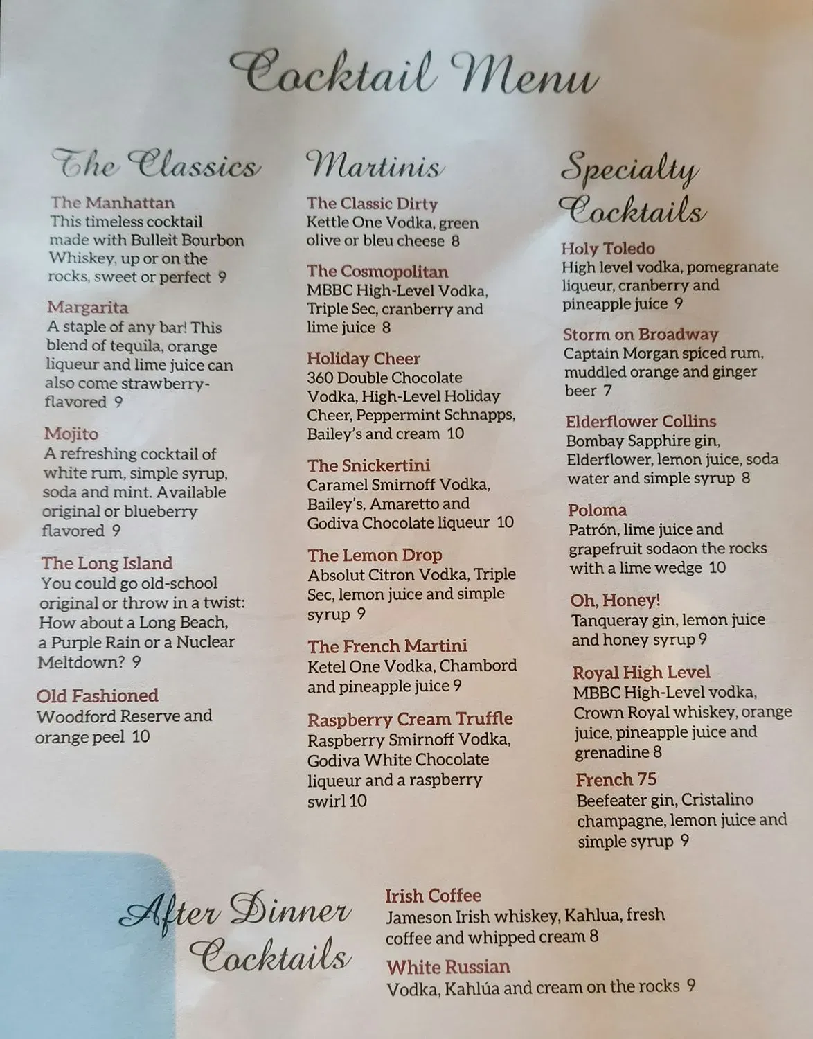 Menu 1