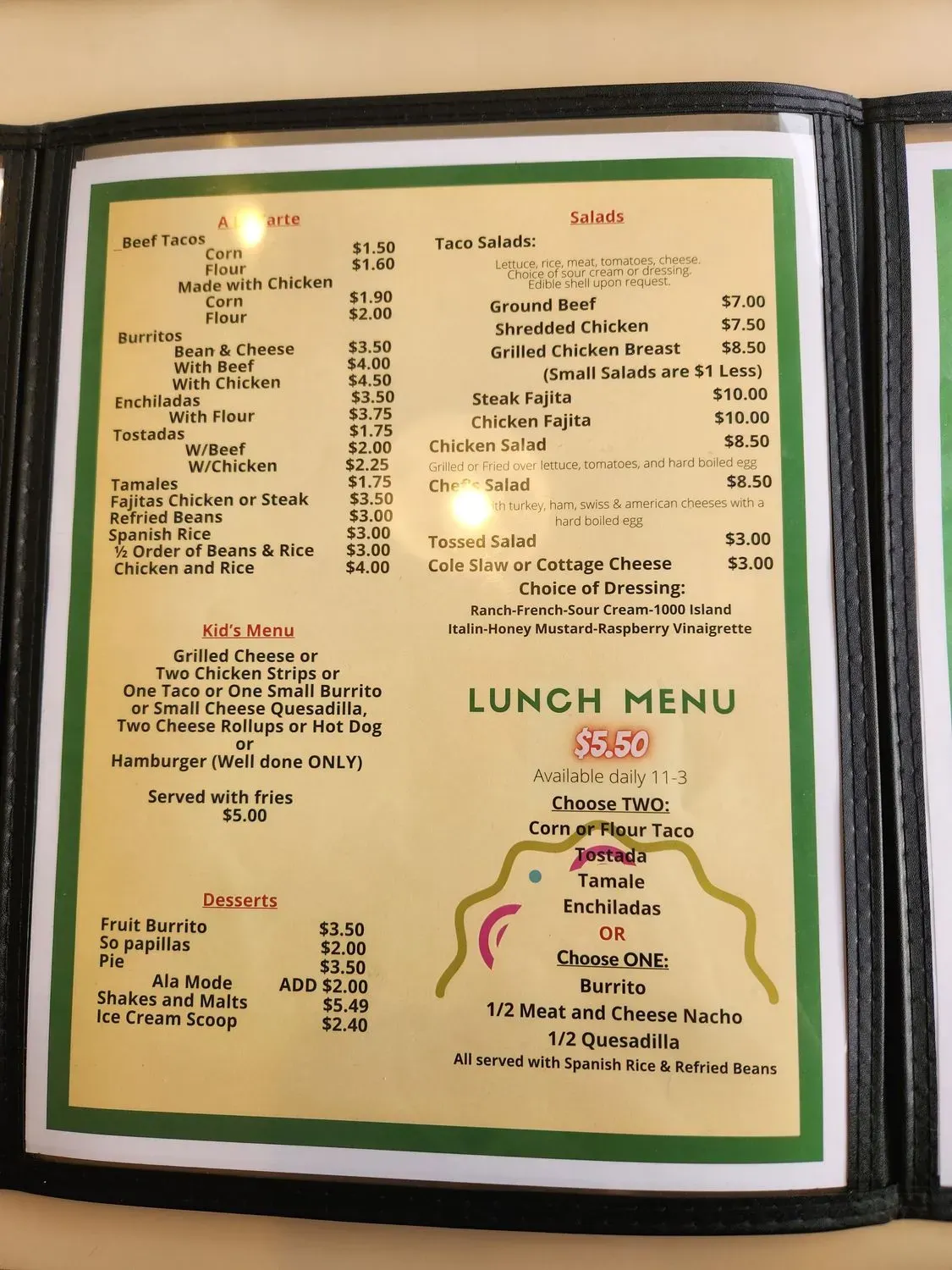 Menu 2