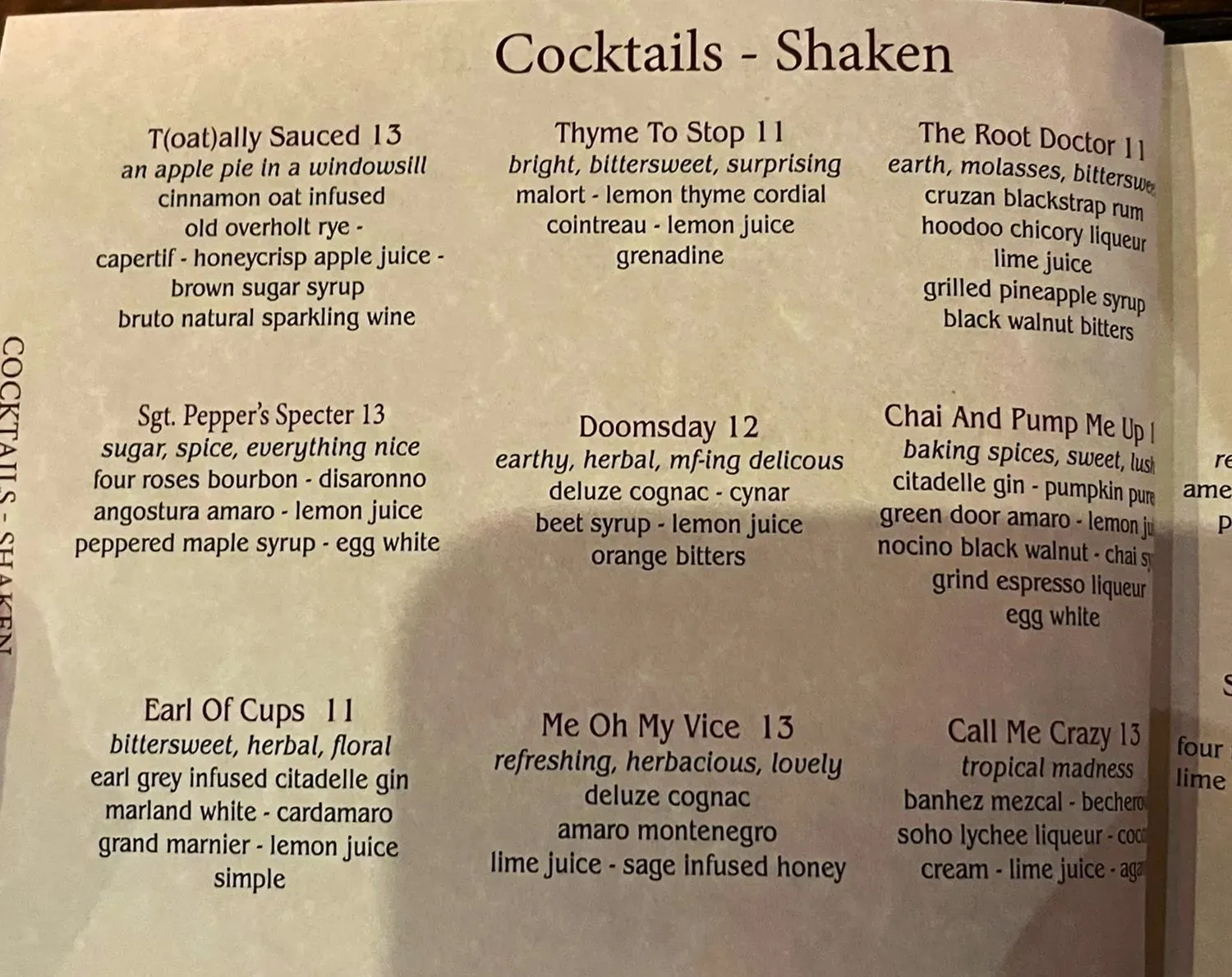 Menu 5