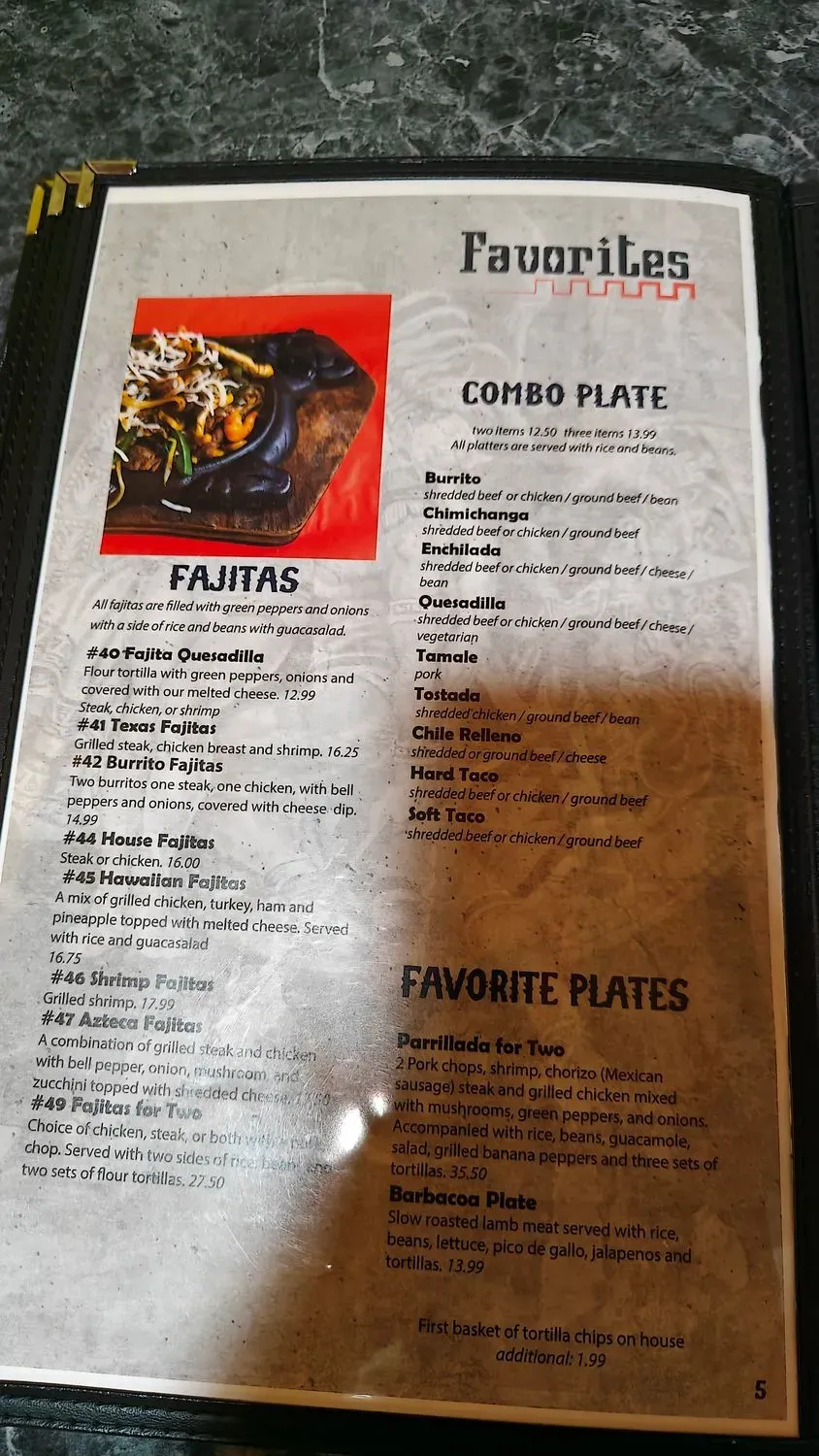 Menu 5