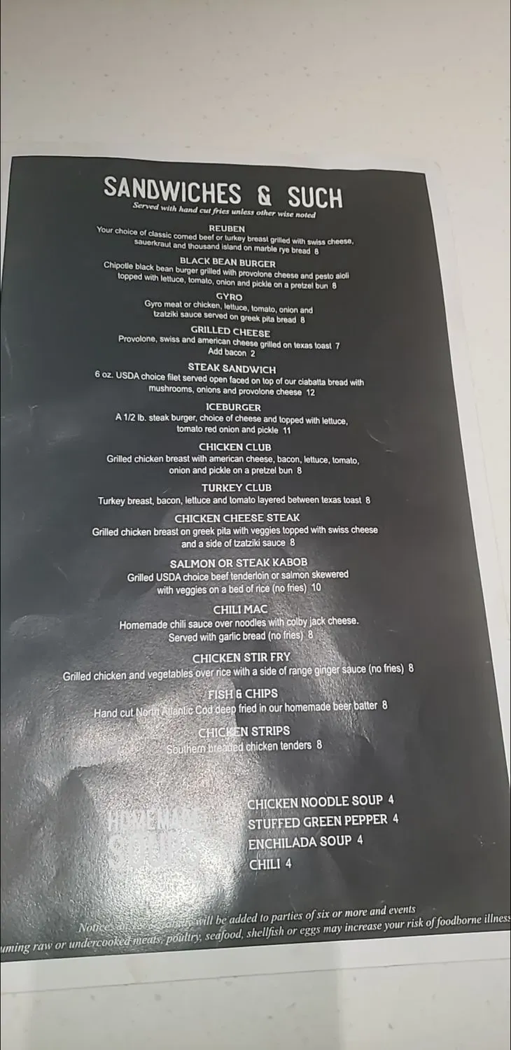 Ice Restaurant Menu - Updated October 2025