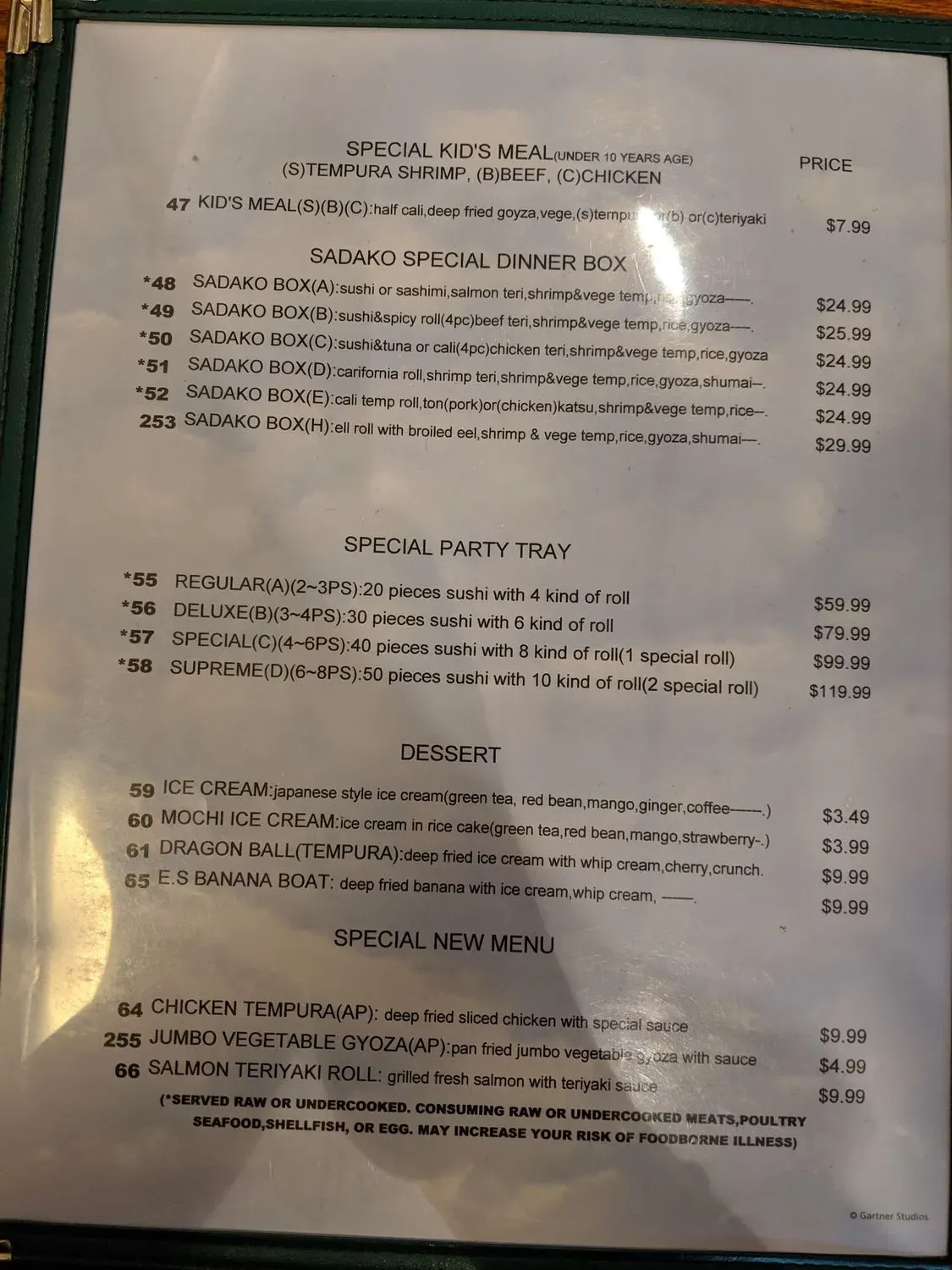 Menu 4