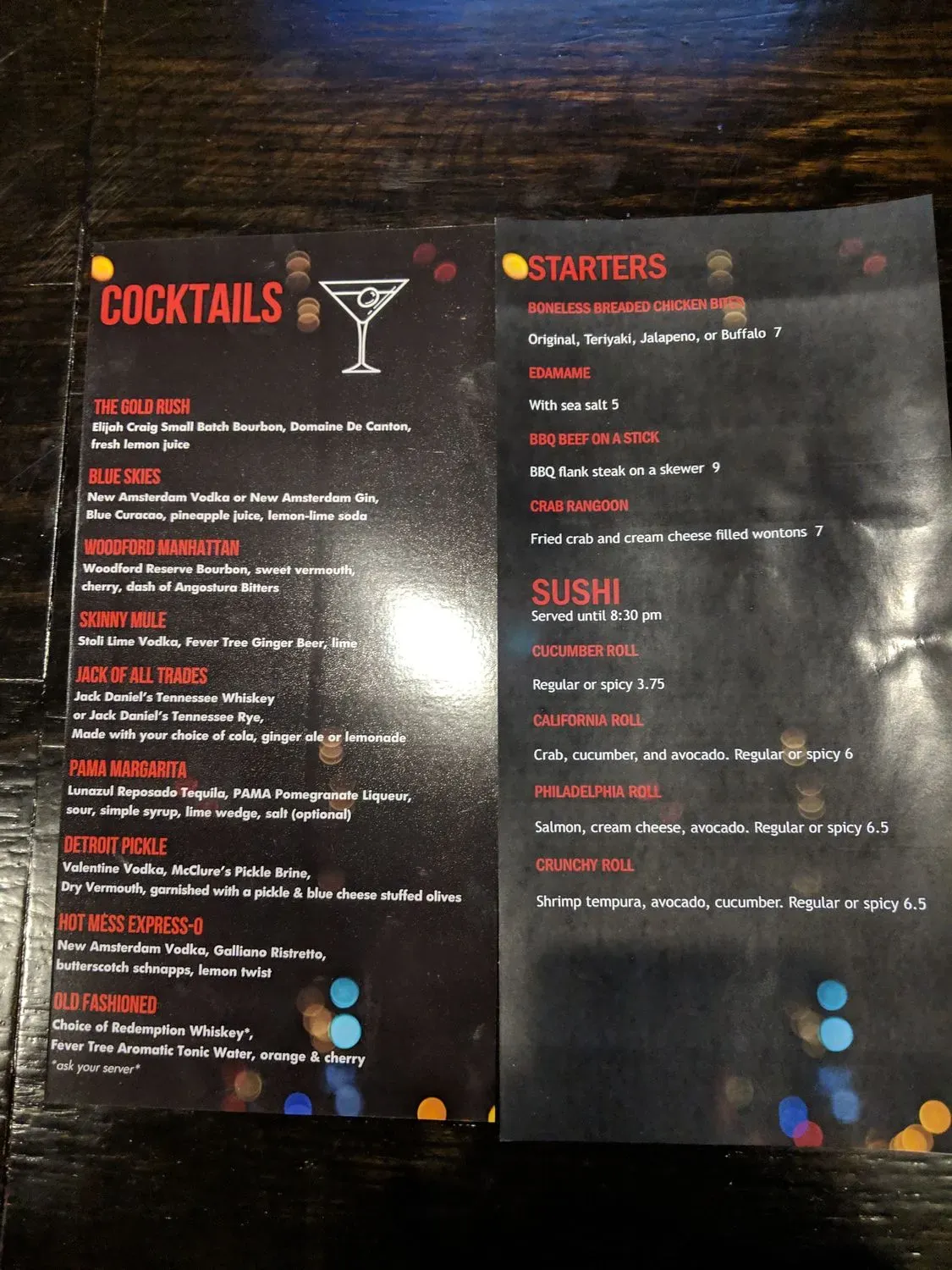 Menu 4