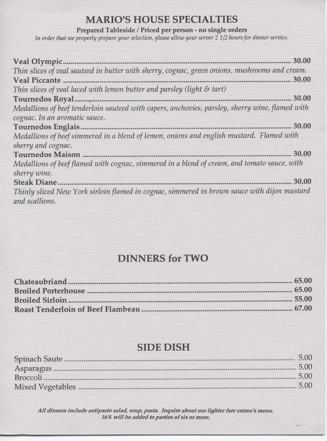 Menu 2