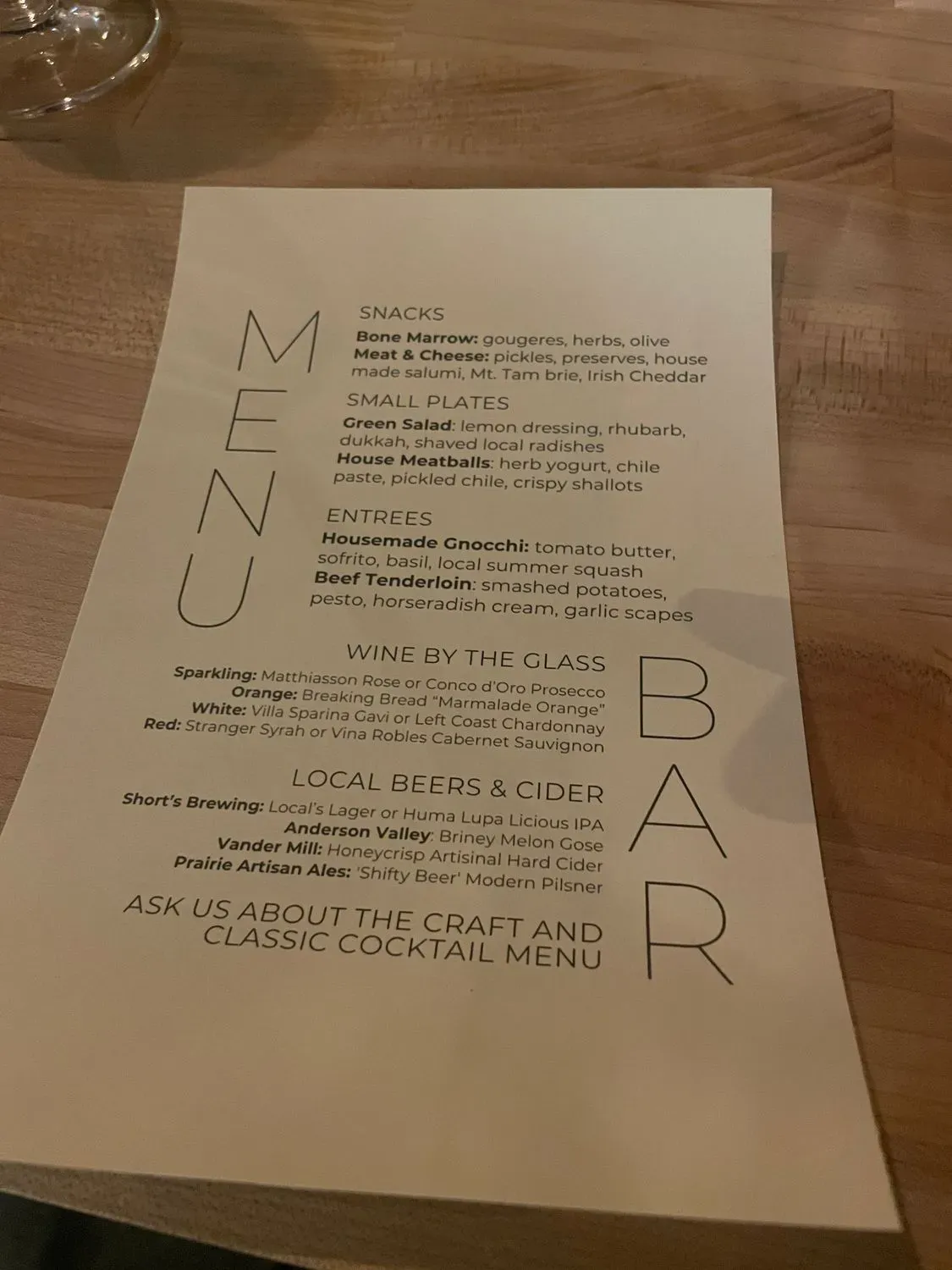 Menu 5