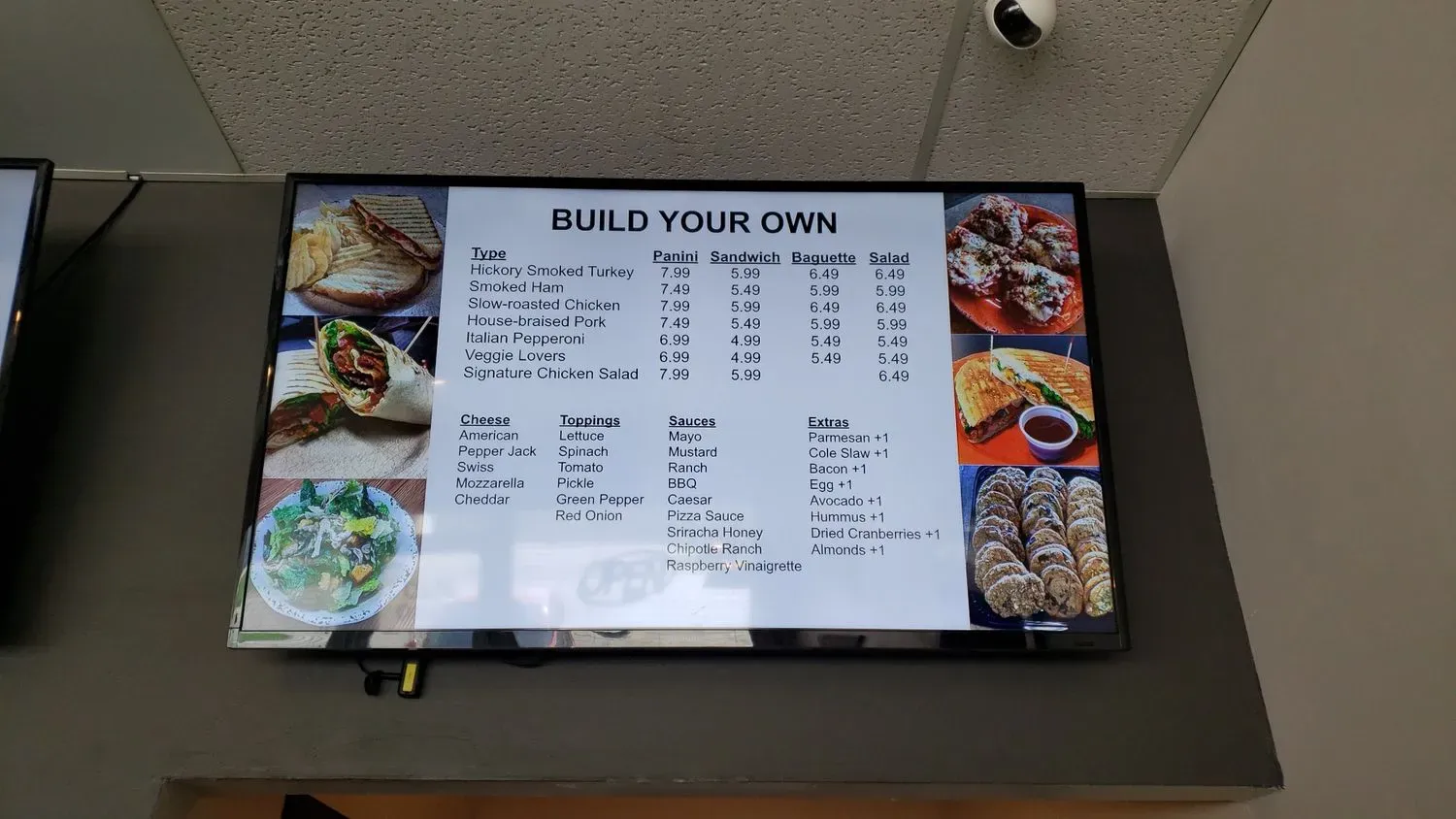 Cafe One 3 Menu - Updated October 2025