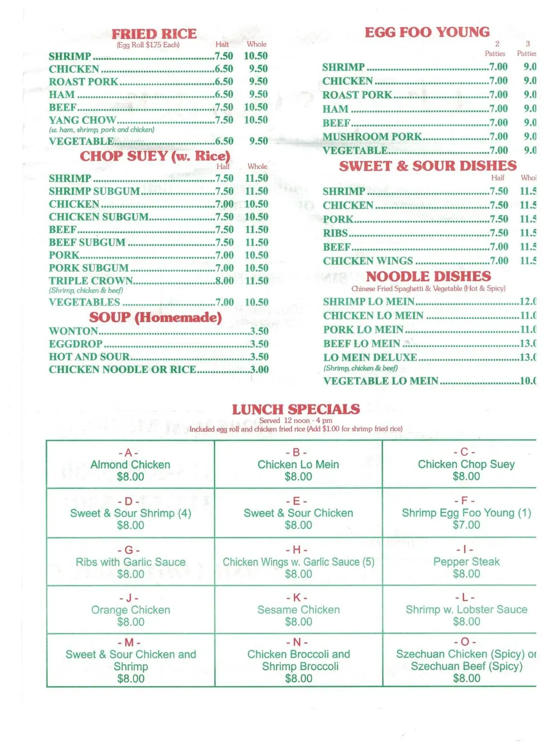 Menu 2