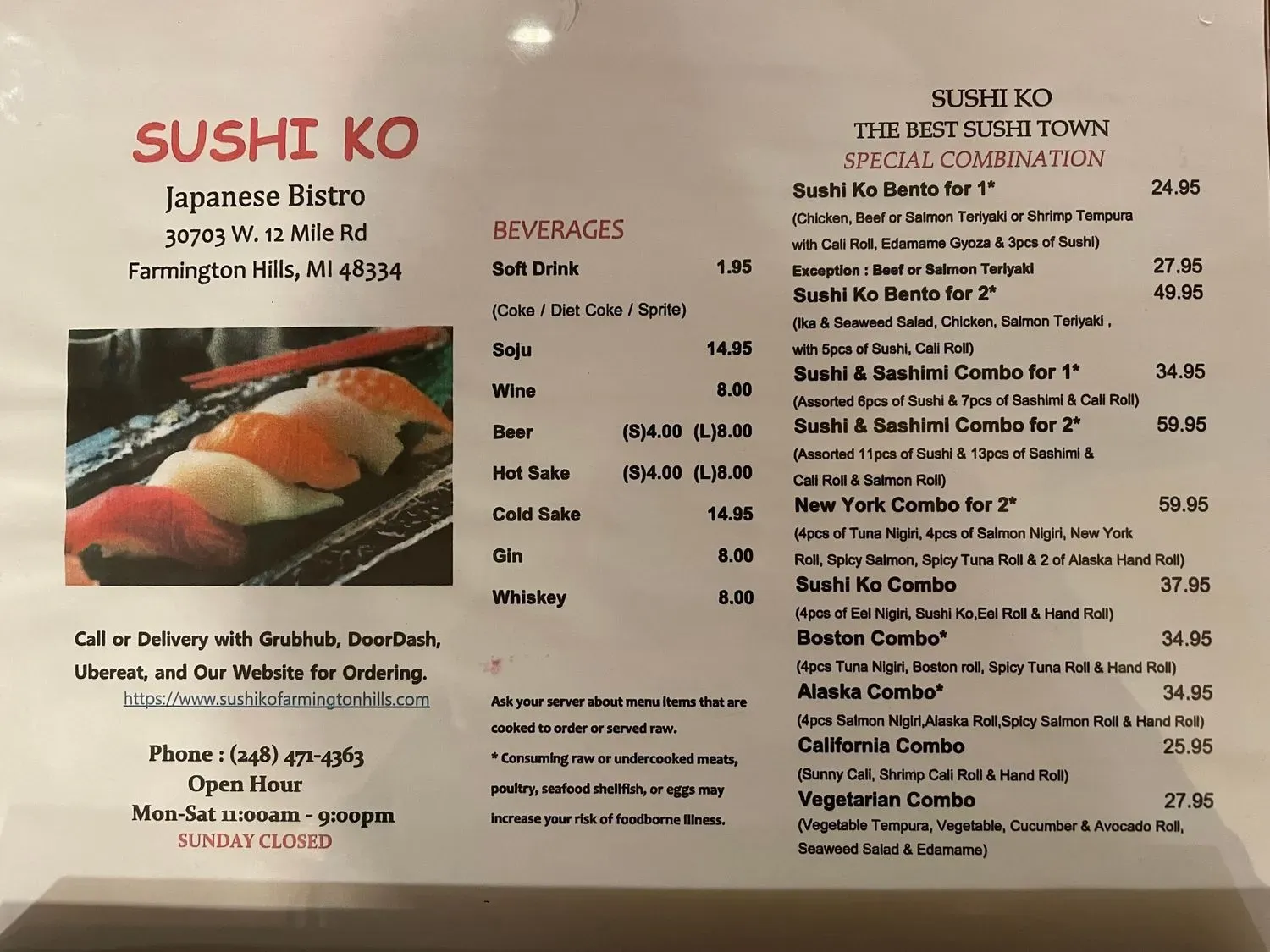 Menu 2