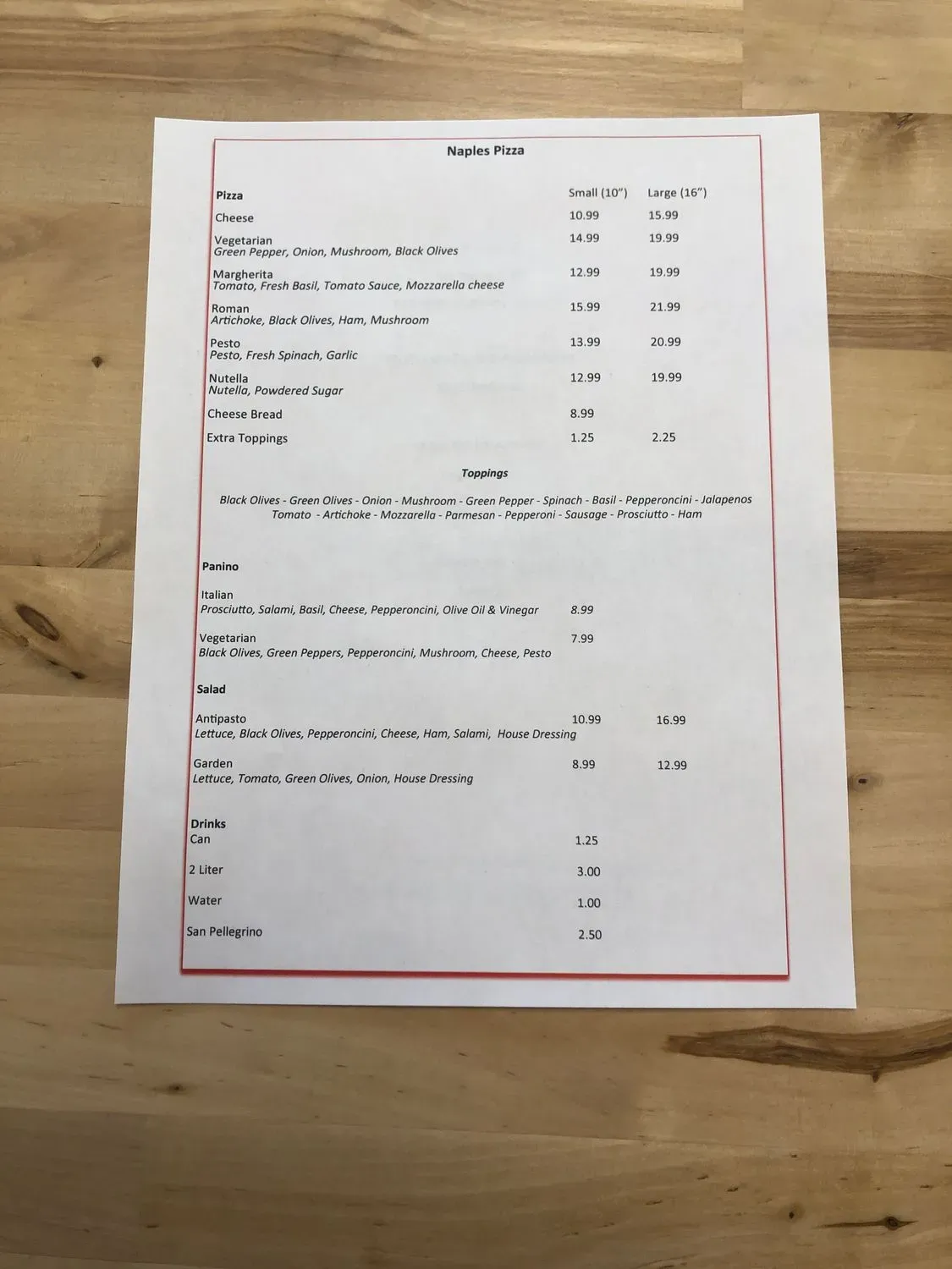 Menu 3