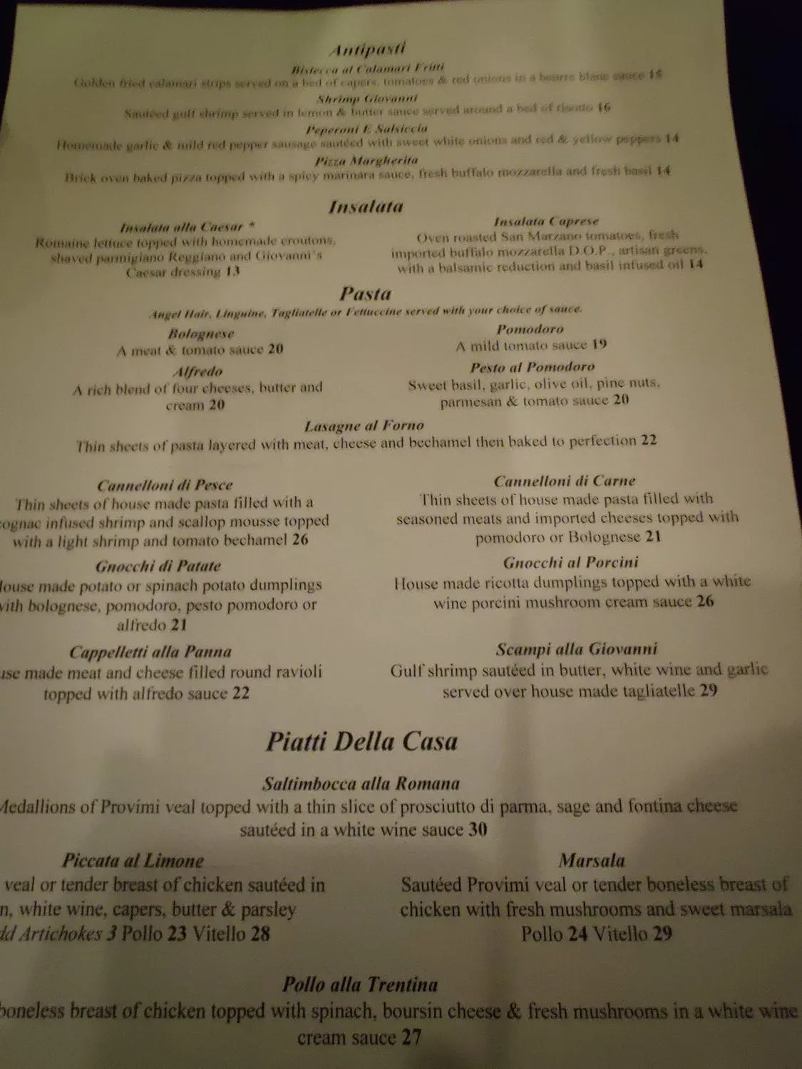 Menu 4