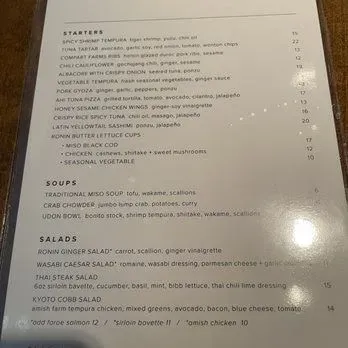 Menu 5