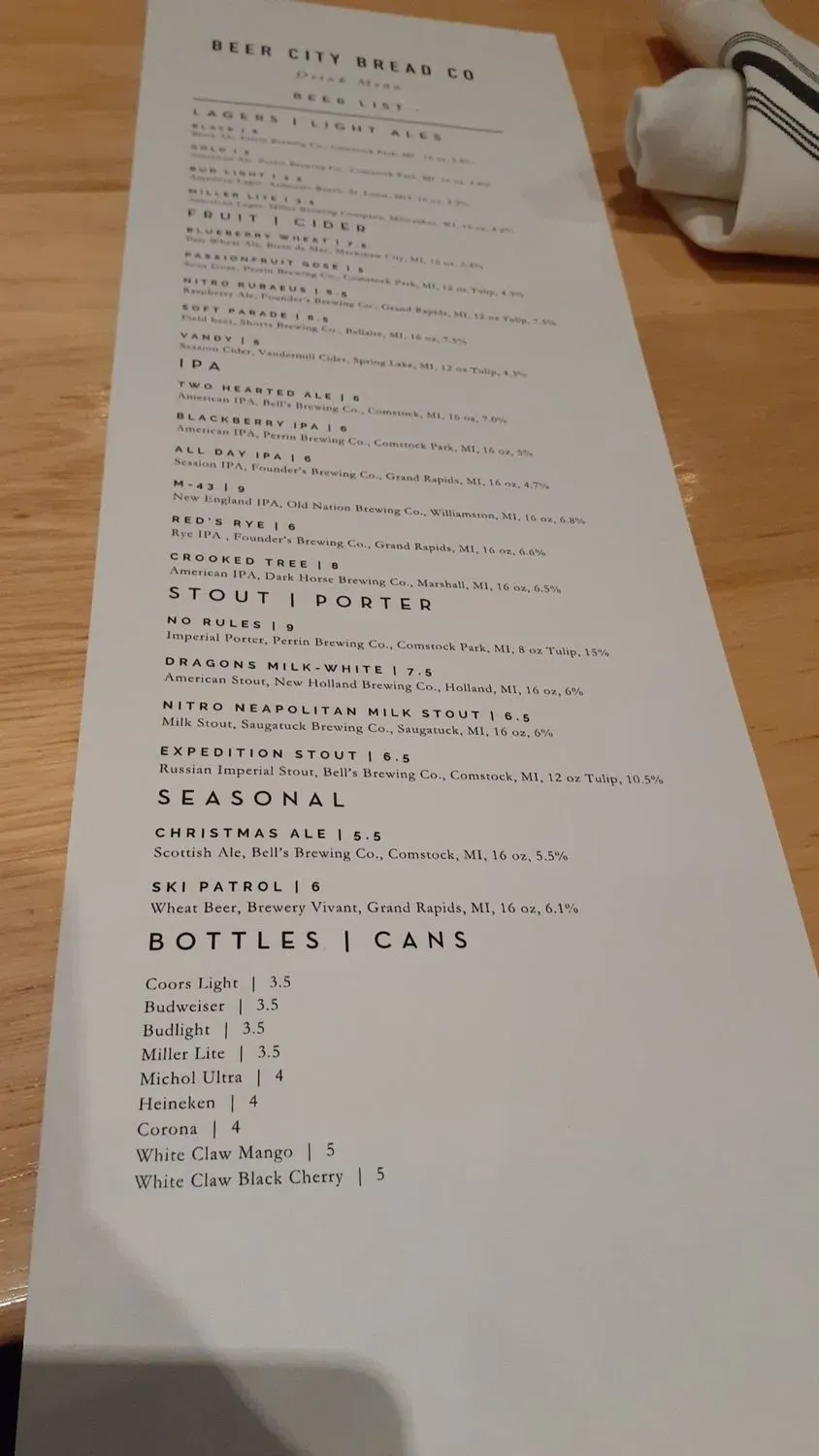 Menu 1