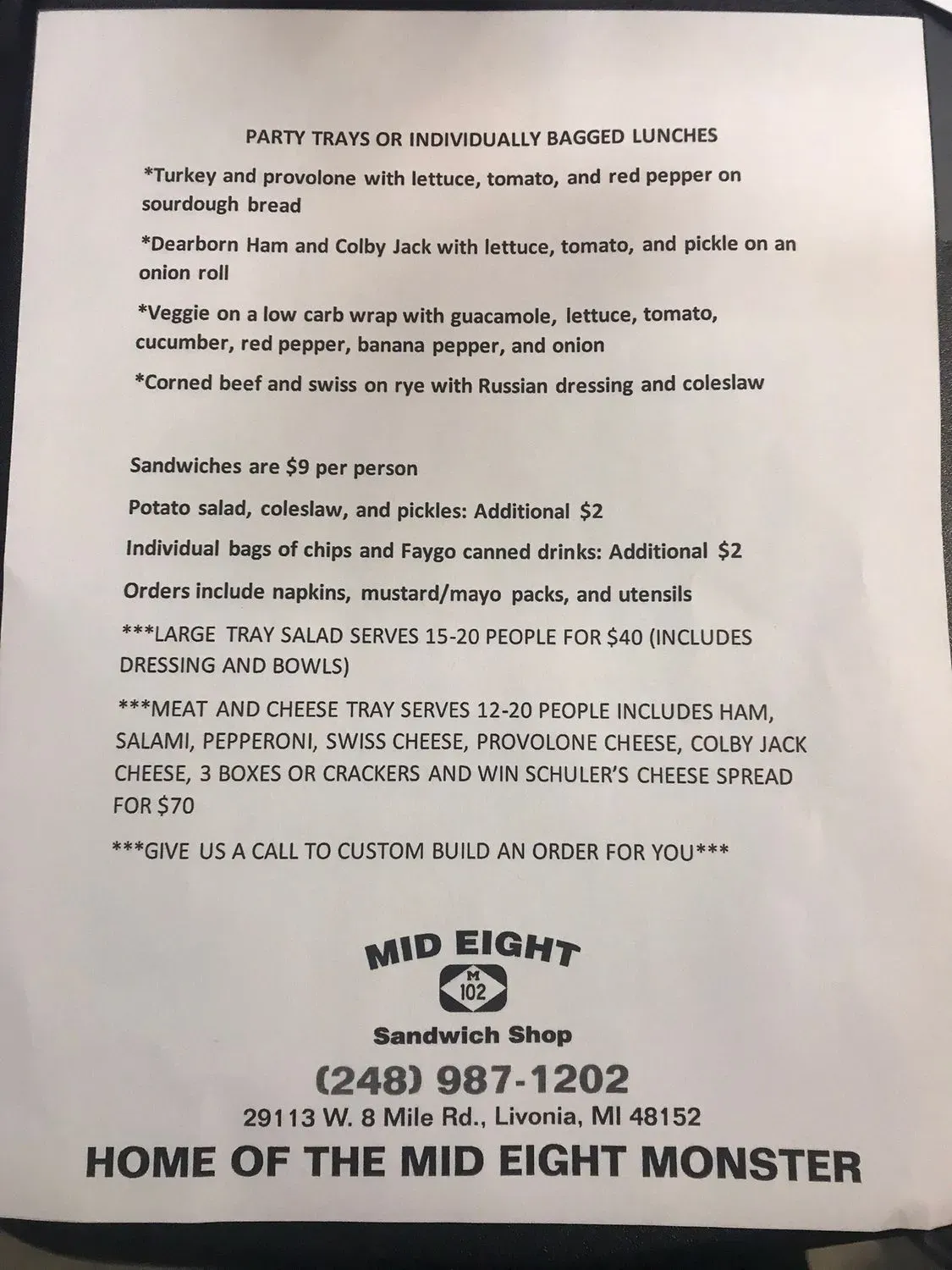 Menu 5