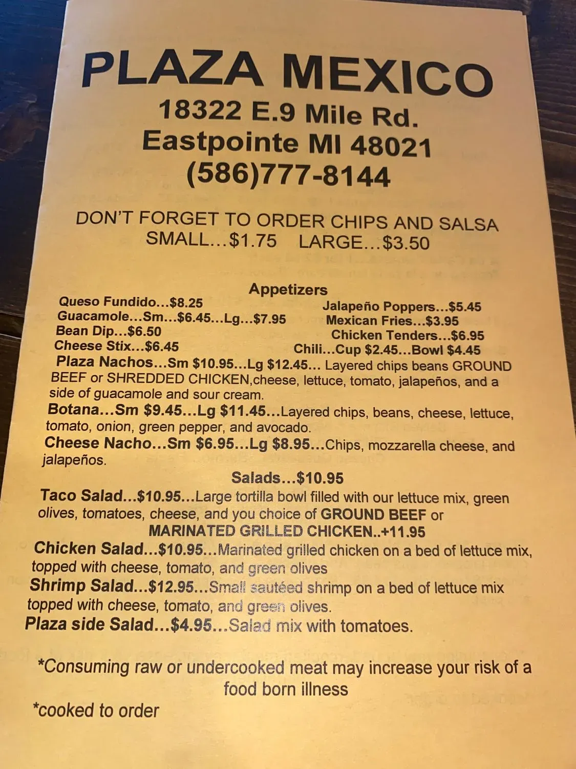 Menu 5