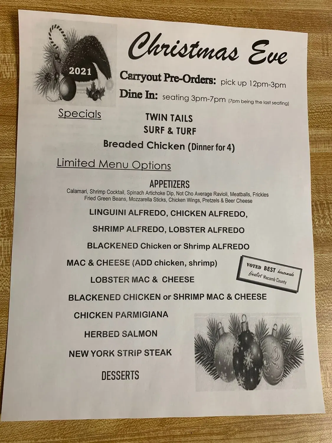 Menu 5