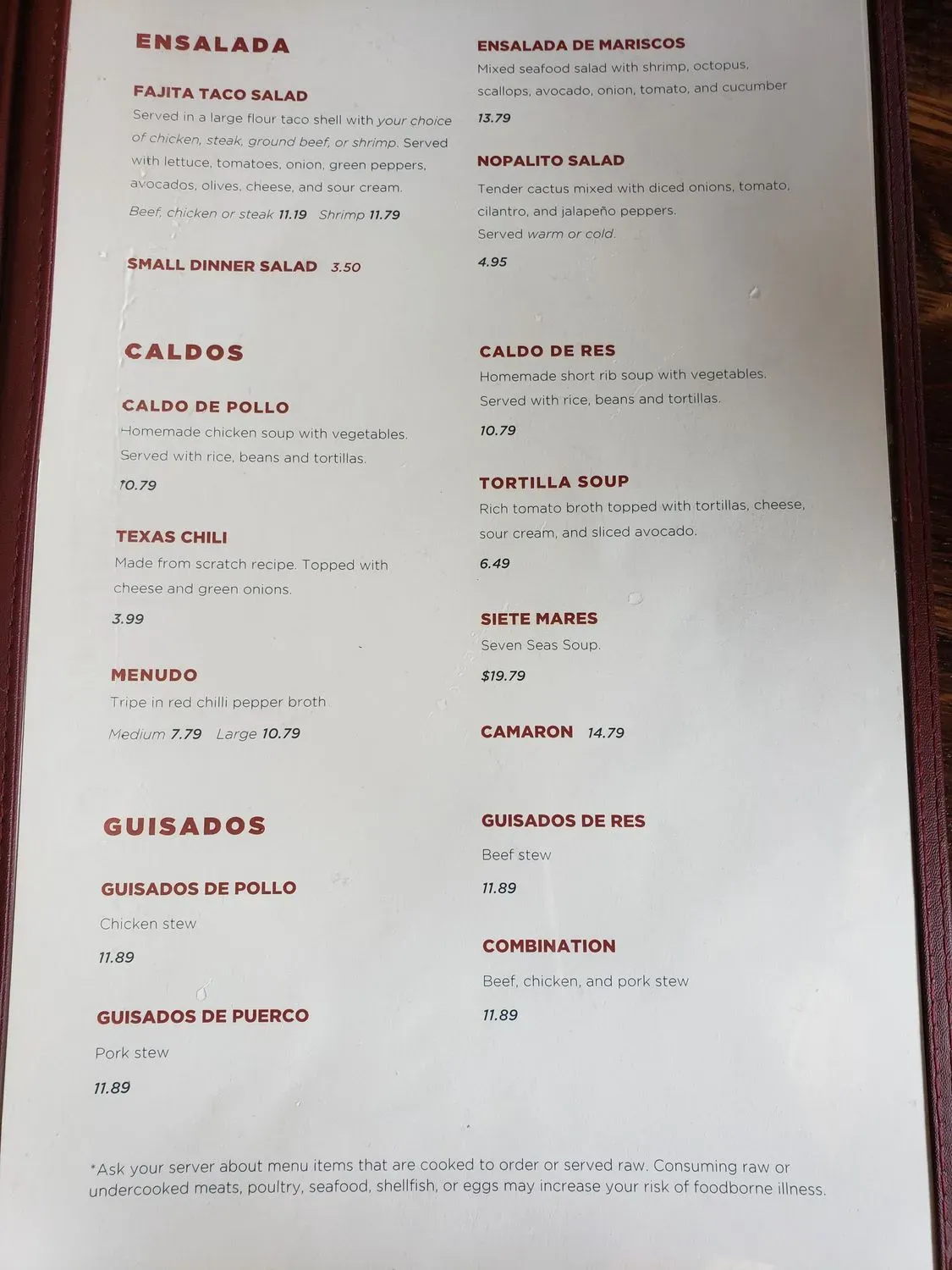 Menu 2