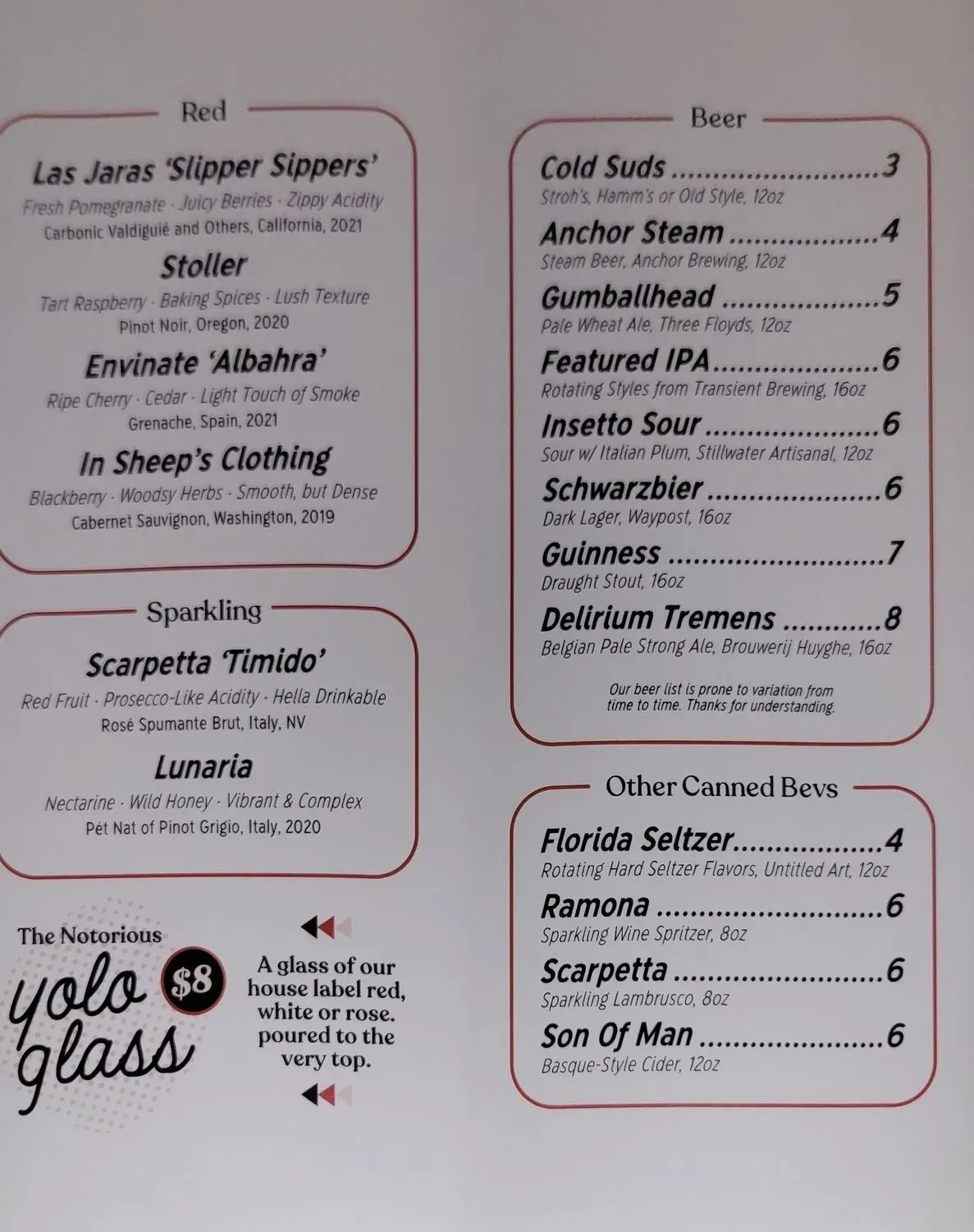 Menu 2