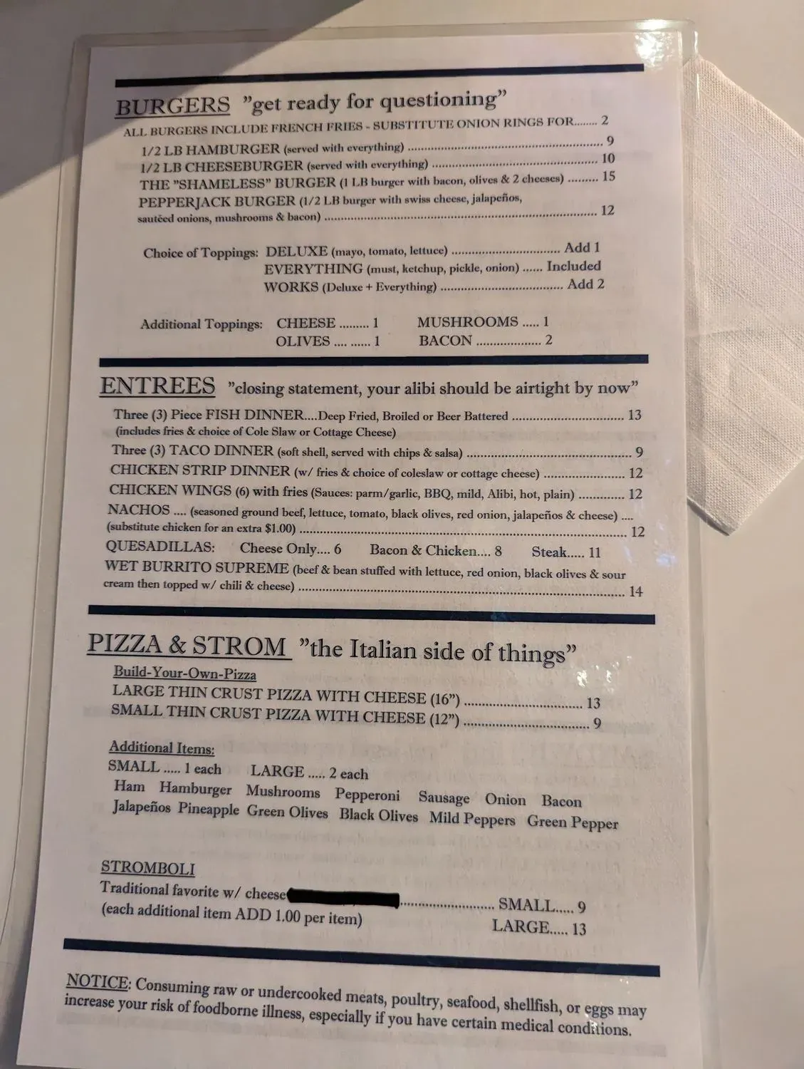 Menu 4