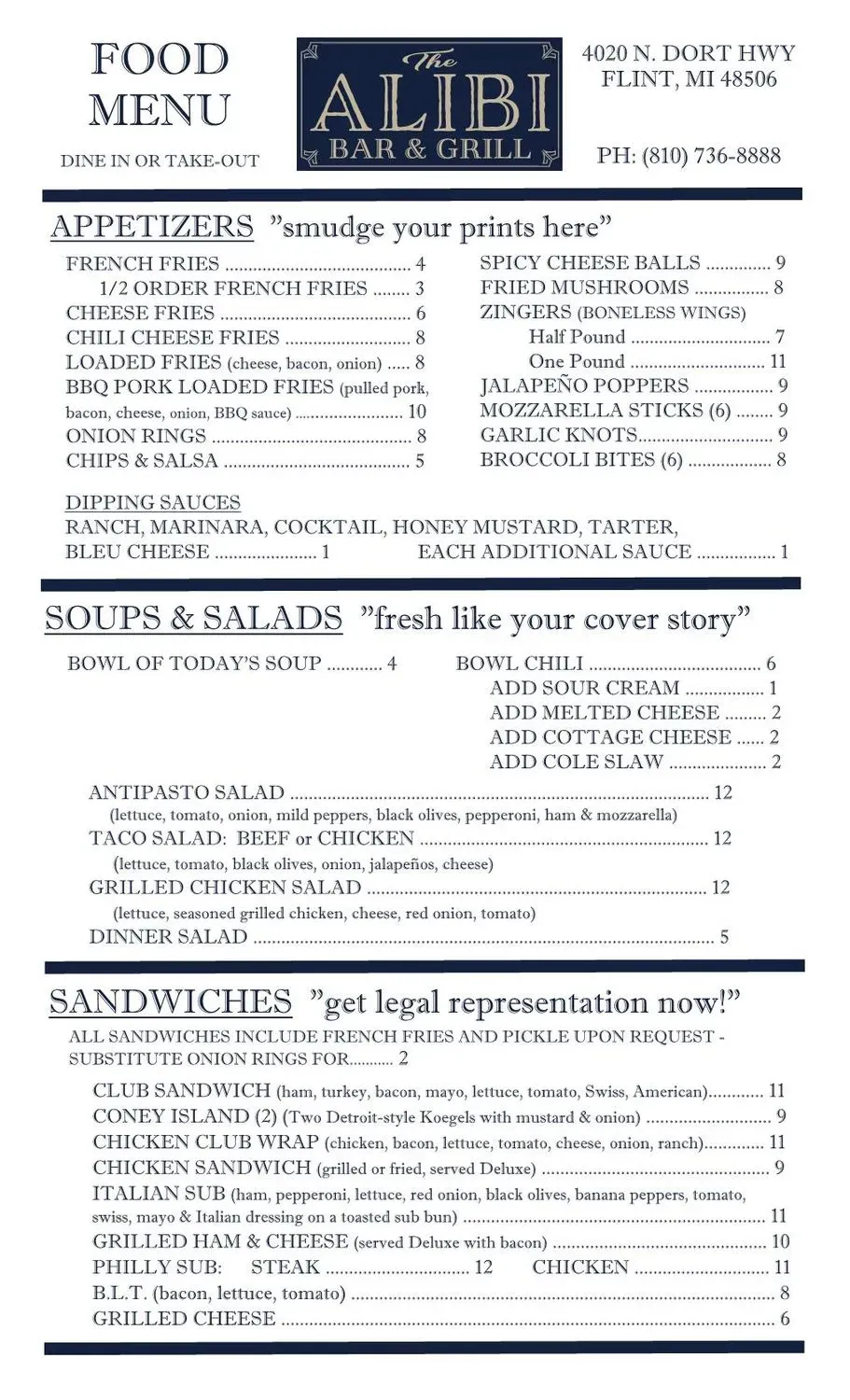 Menu 2