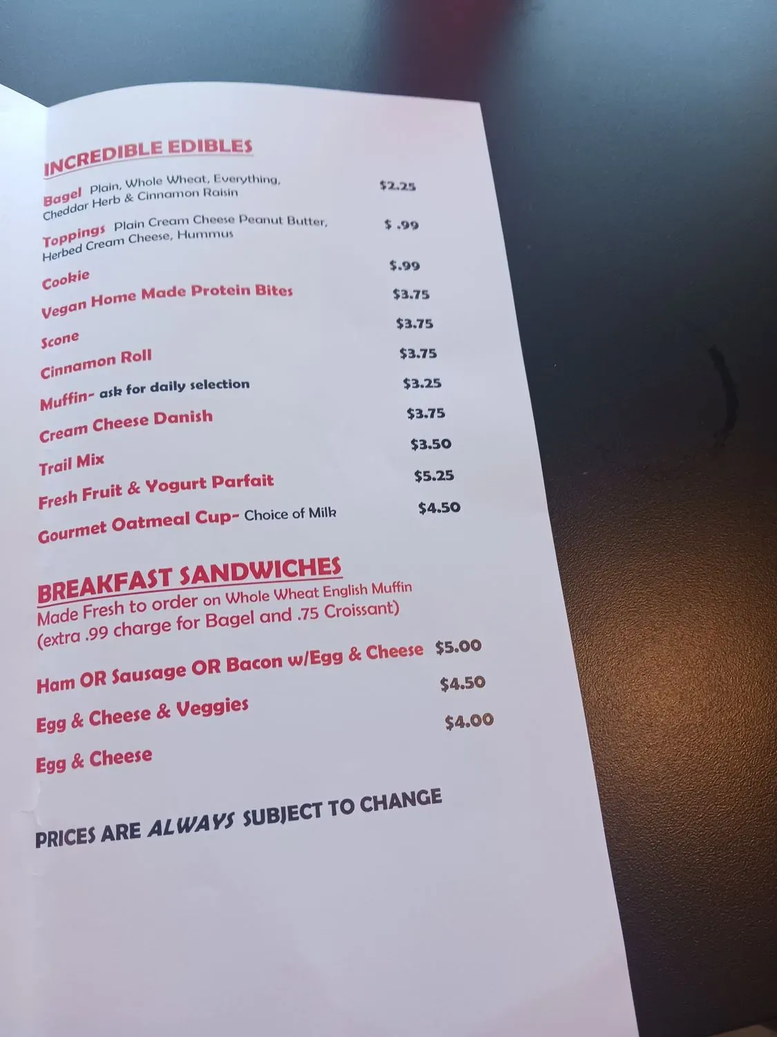 Menu 2