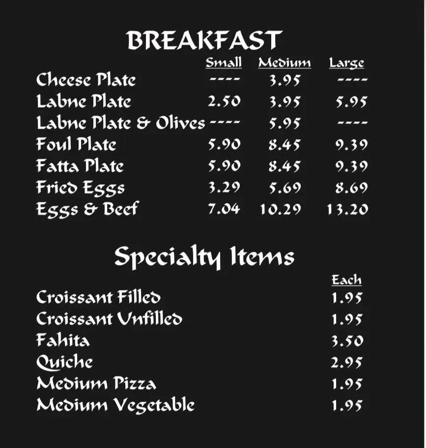 Menu 4