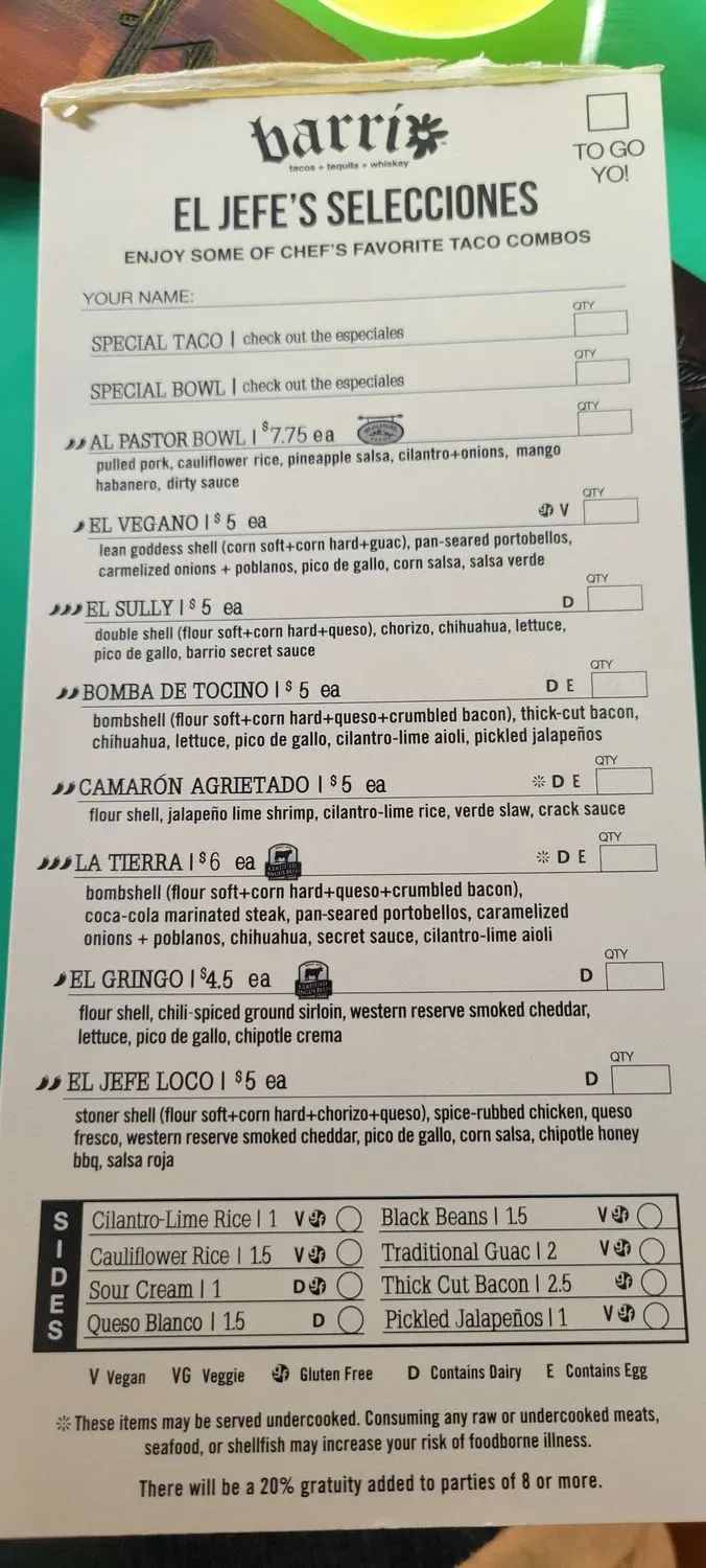 Menu 3