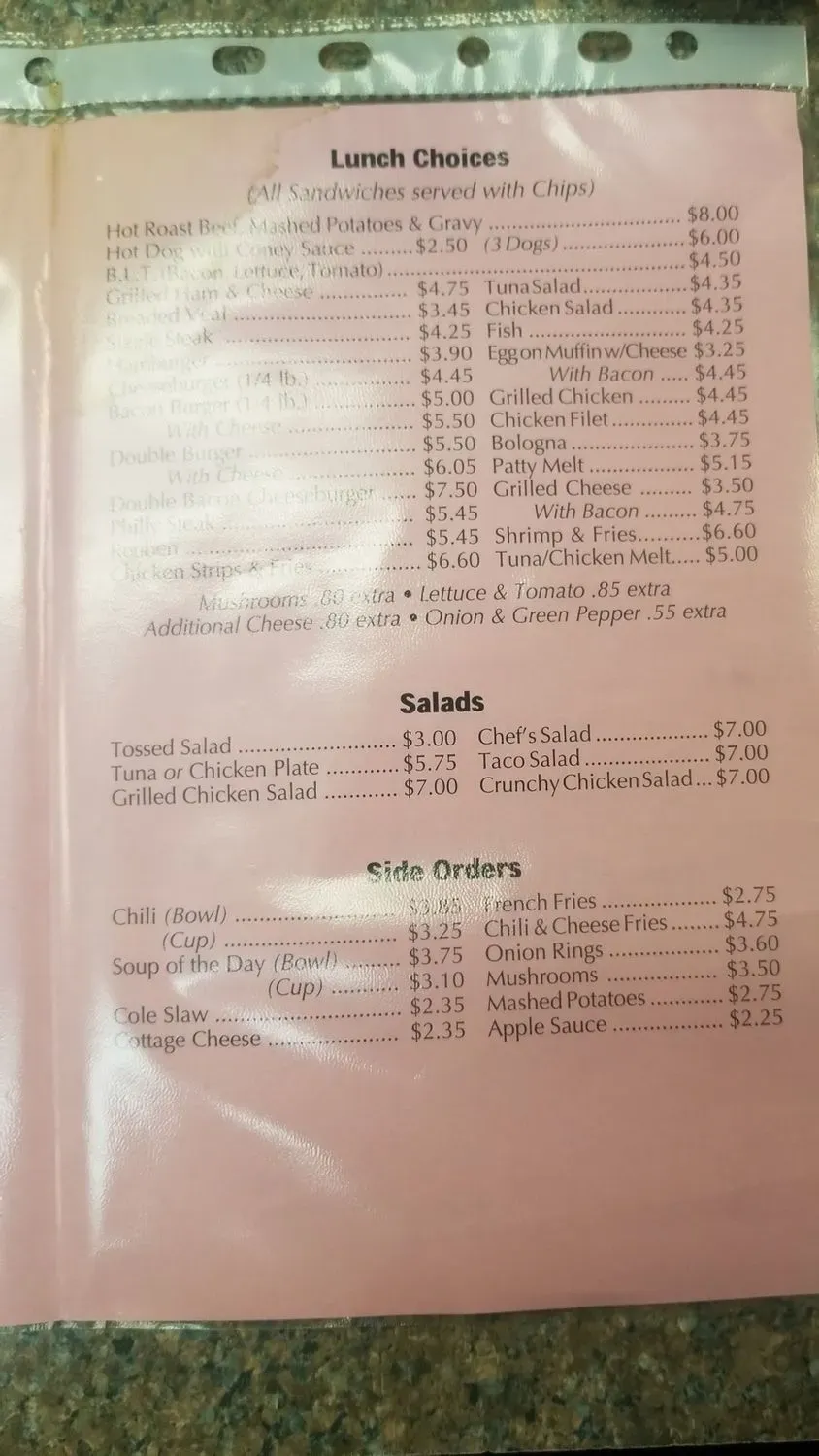 Menu 3