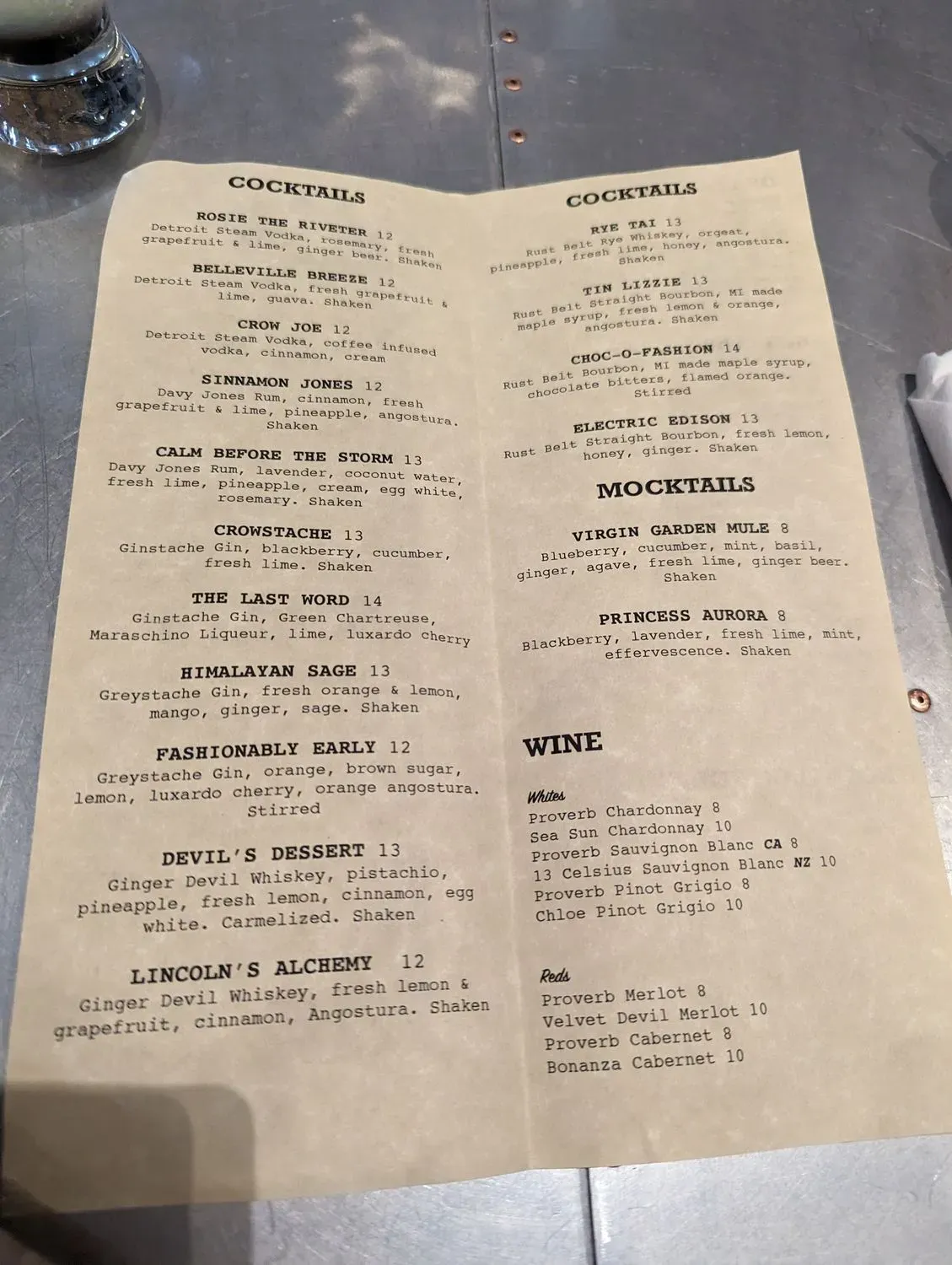 Menu 1