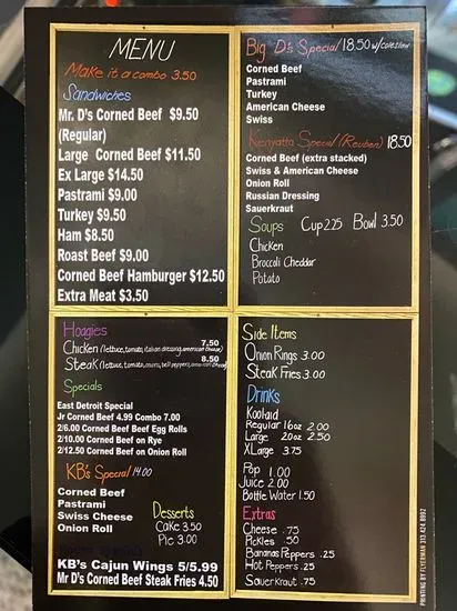 Menu 2