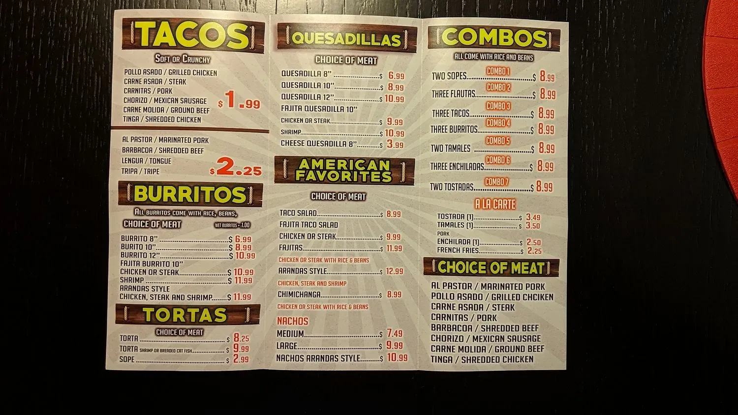 Menu 3