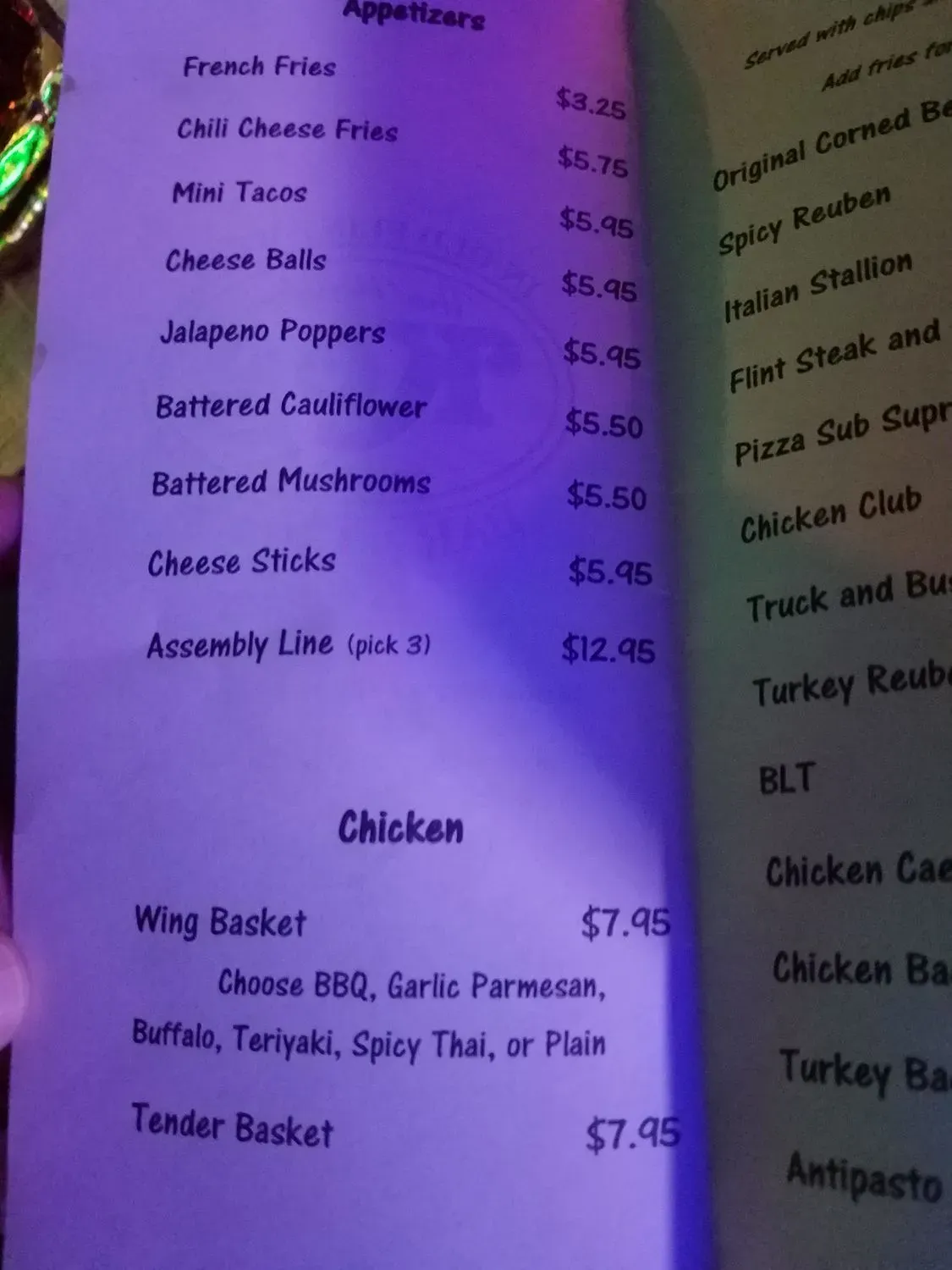 Menu 2