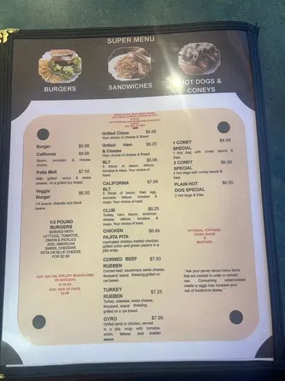 Menu 6