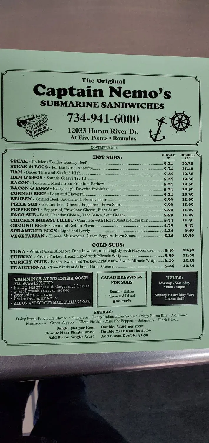 Menu 6