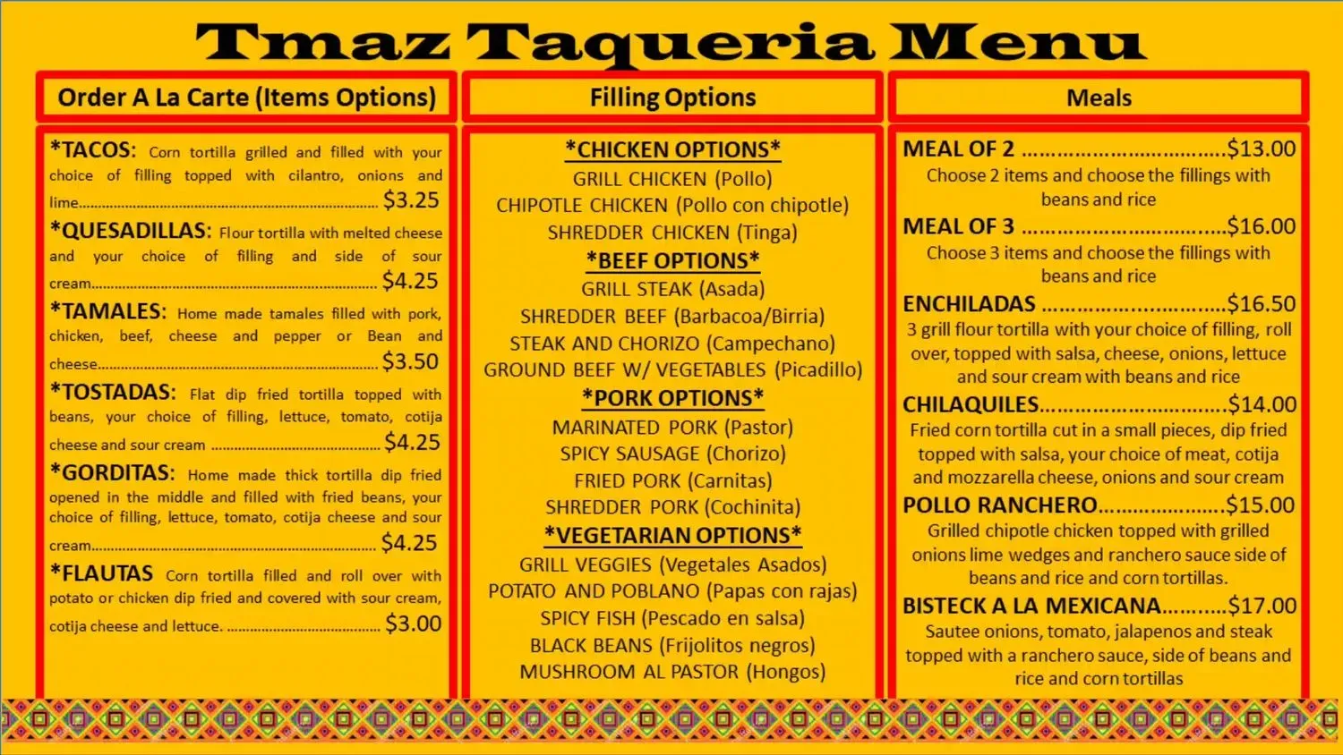 Menu 1