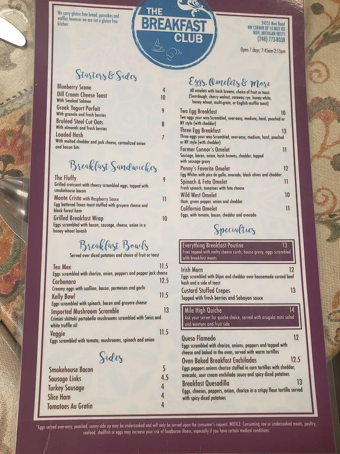 Menu 1