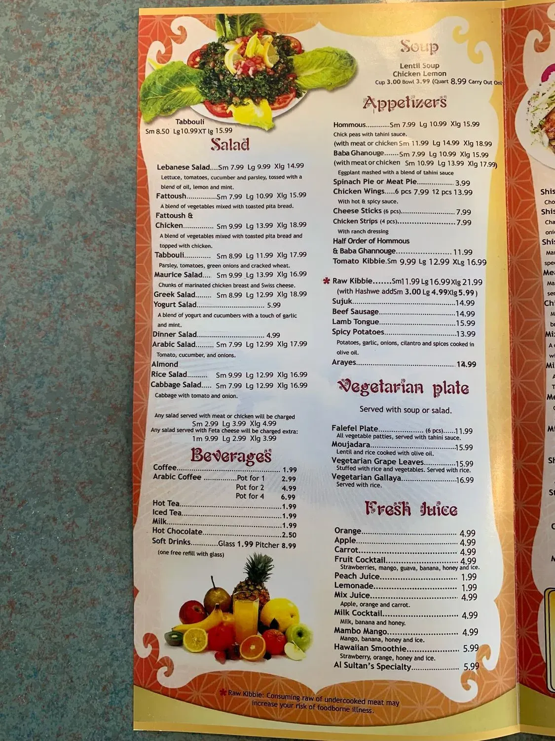 Menu 4