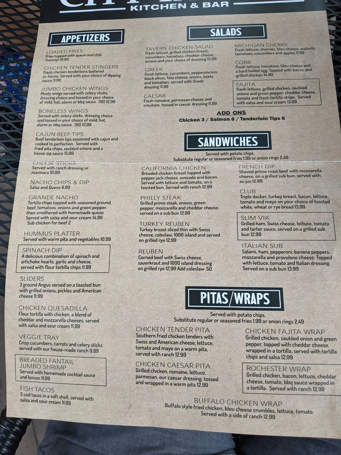 Menu 1